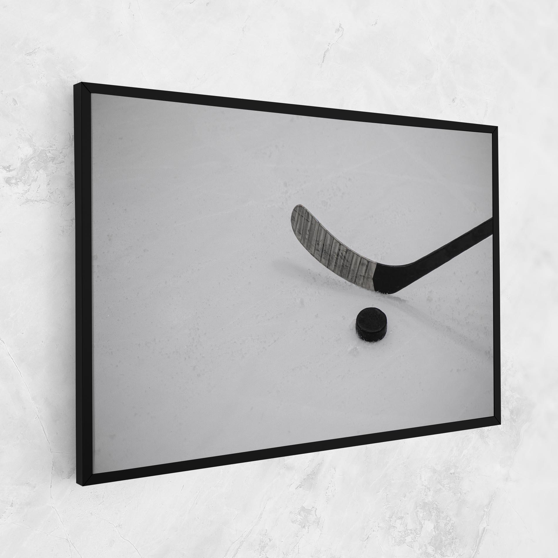Leinwandbild Hockey Puck mockup 1