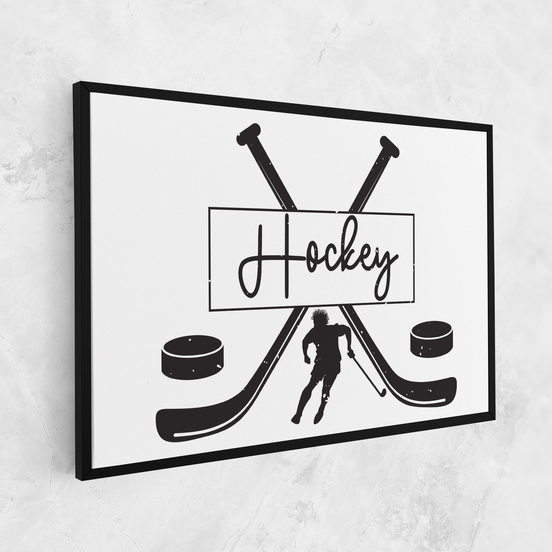Leinwandbild Hockey Stick mockup 1