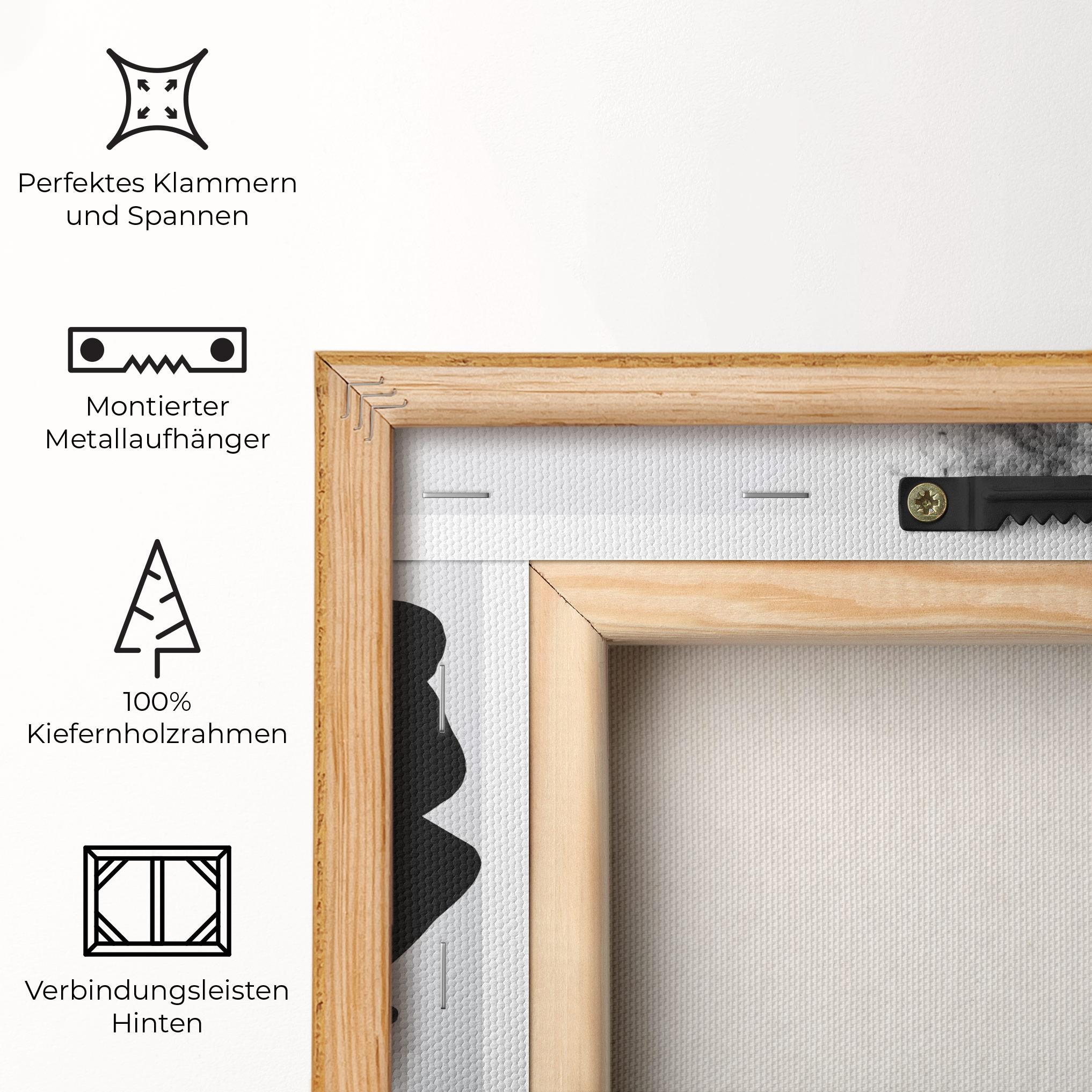 Leinwandbild Black Smoke Hockey mockup 5