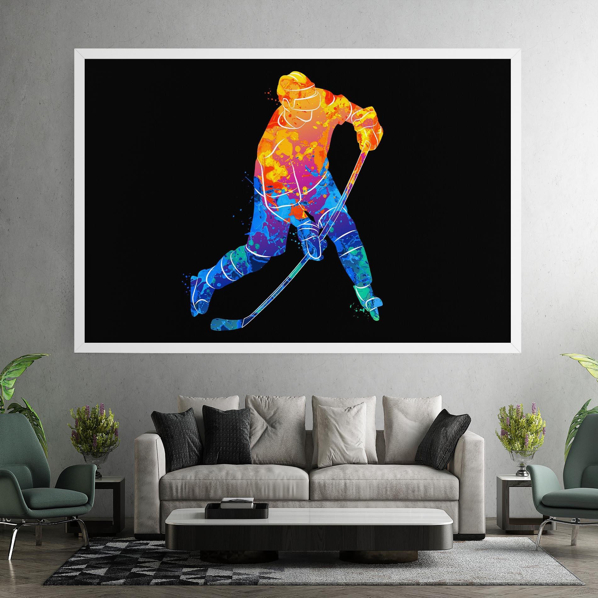 Leinwandbild Color Mix Hockey mockup 7