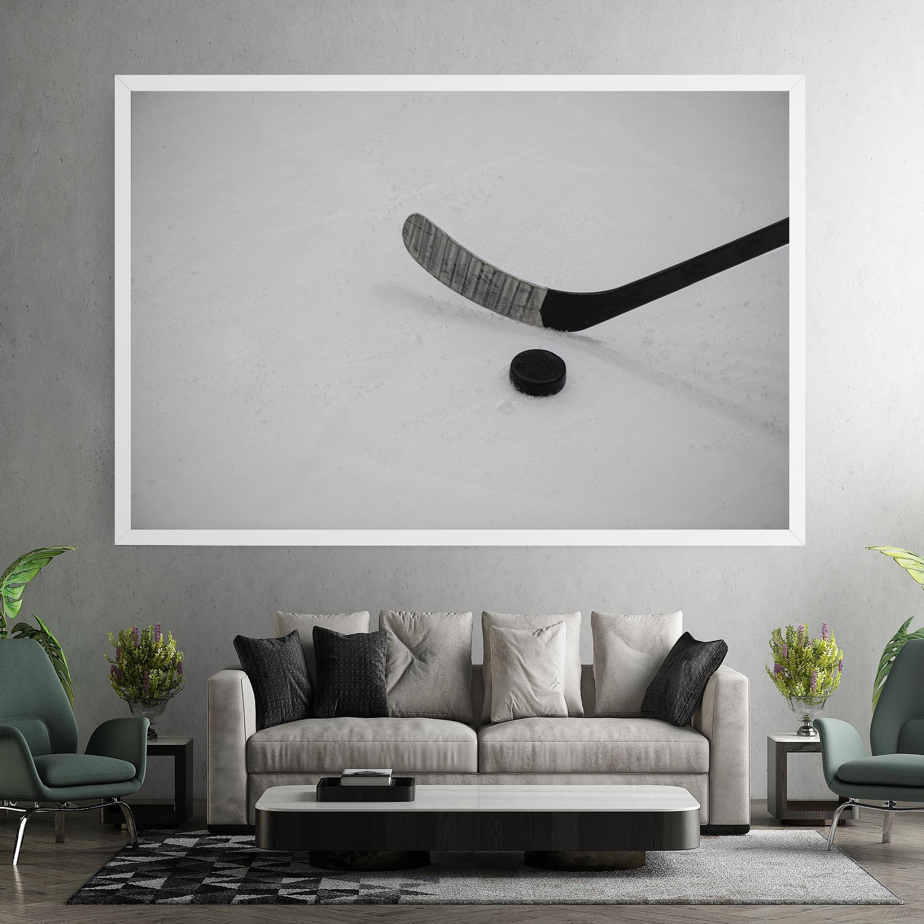 Leinwandbild Hockey Puck mockup 7