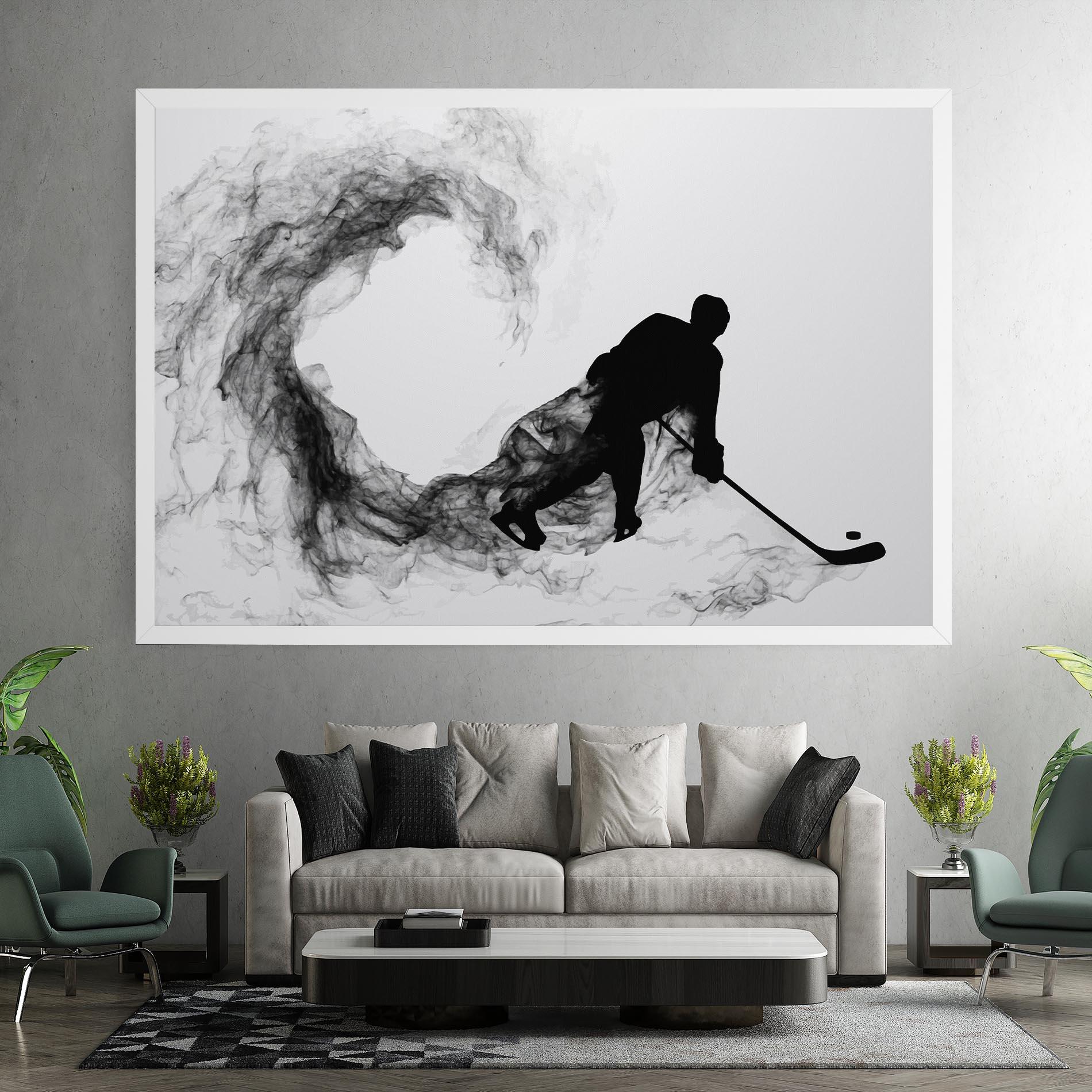 Leinwandbild Hockey Smoke mockup 7