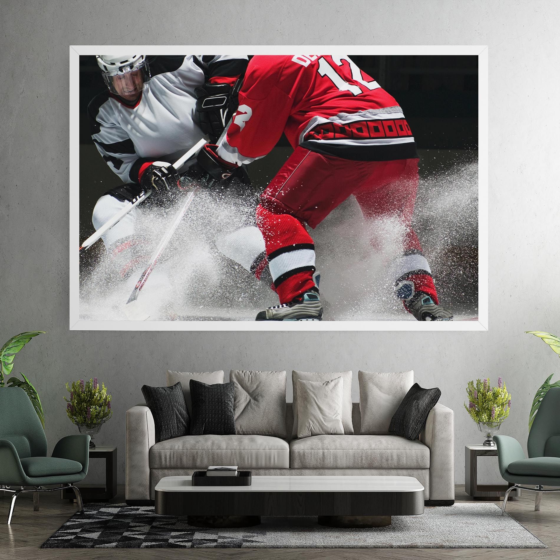 Red Hokey Player mockup 7
