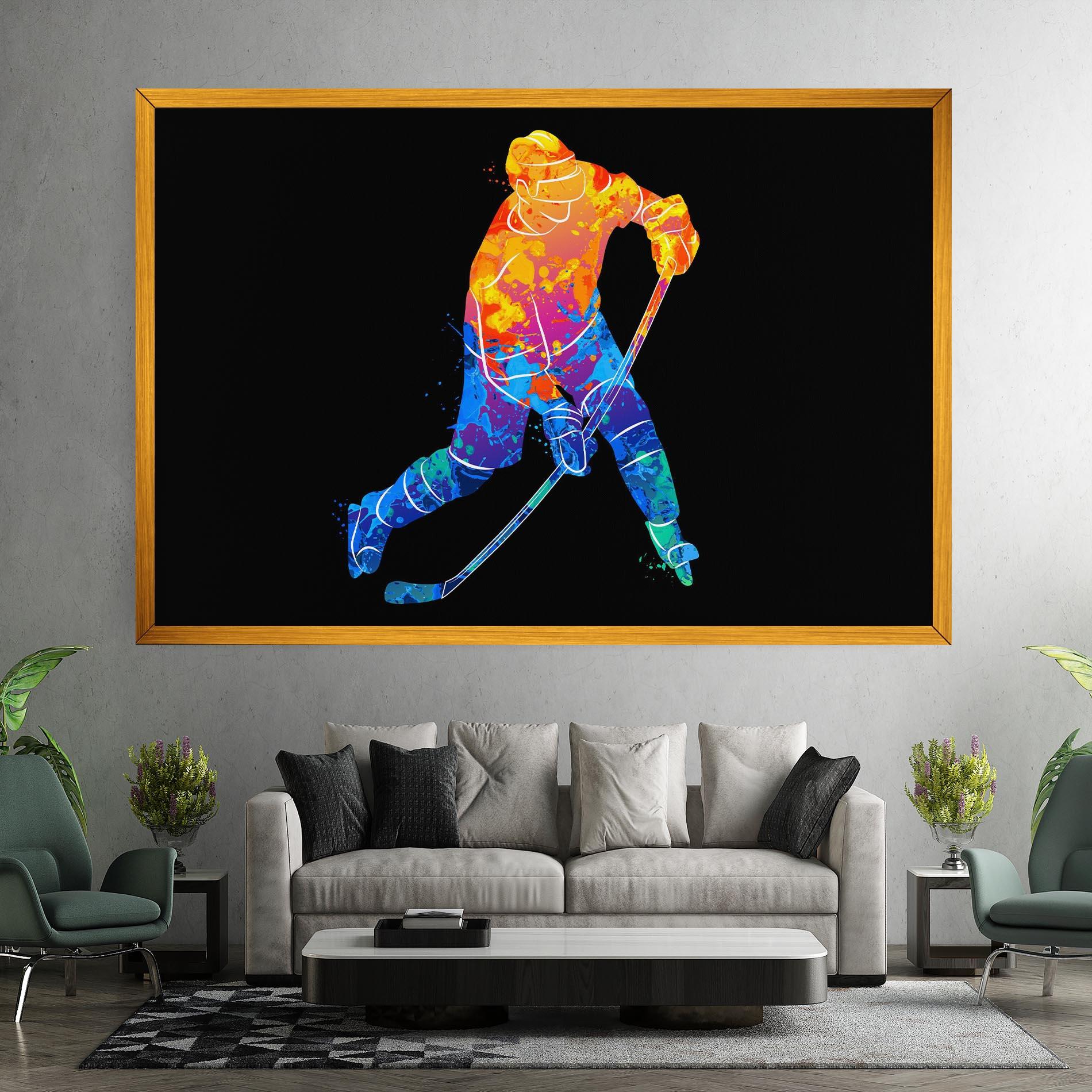 Leinwandbild Color Mix Hockey mockup 7