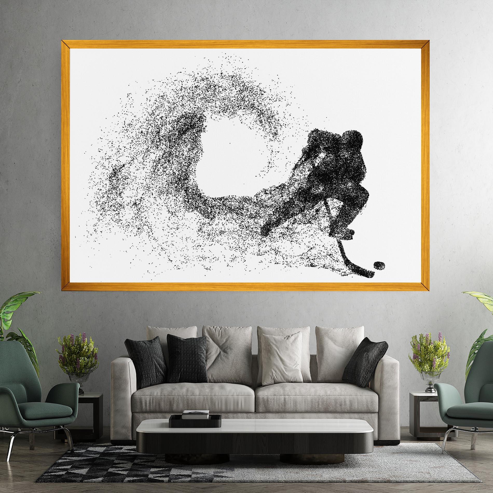 Leinwandbild Hockey Playing mockup 7