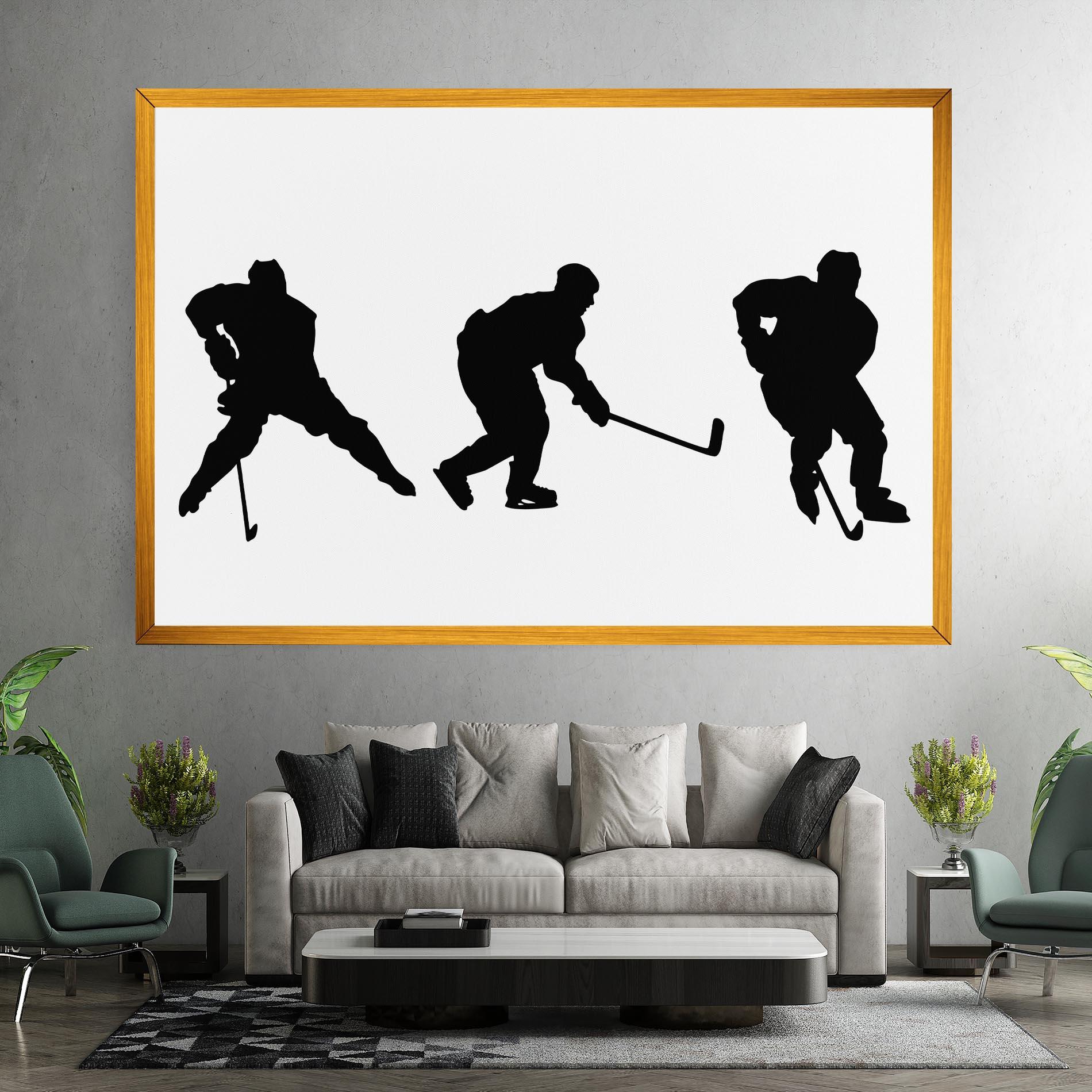 Leinwandbild Hockey Pose mockup 7