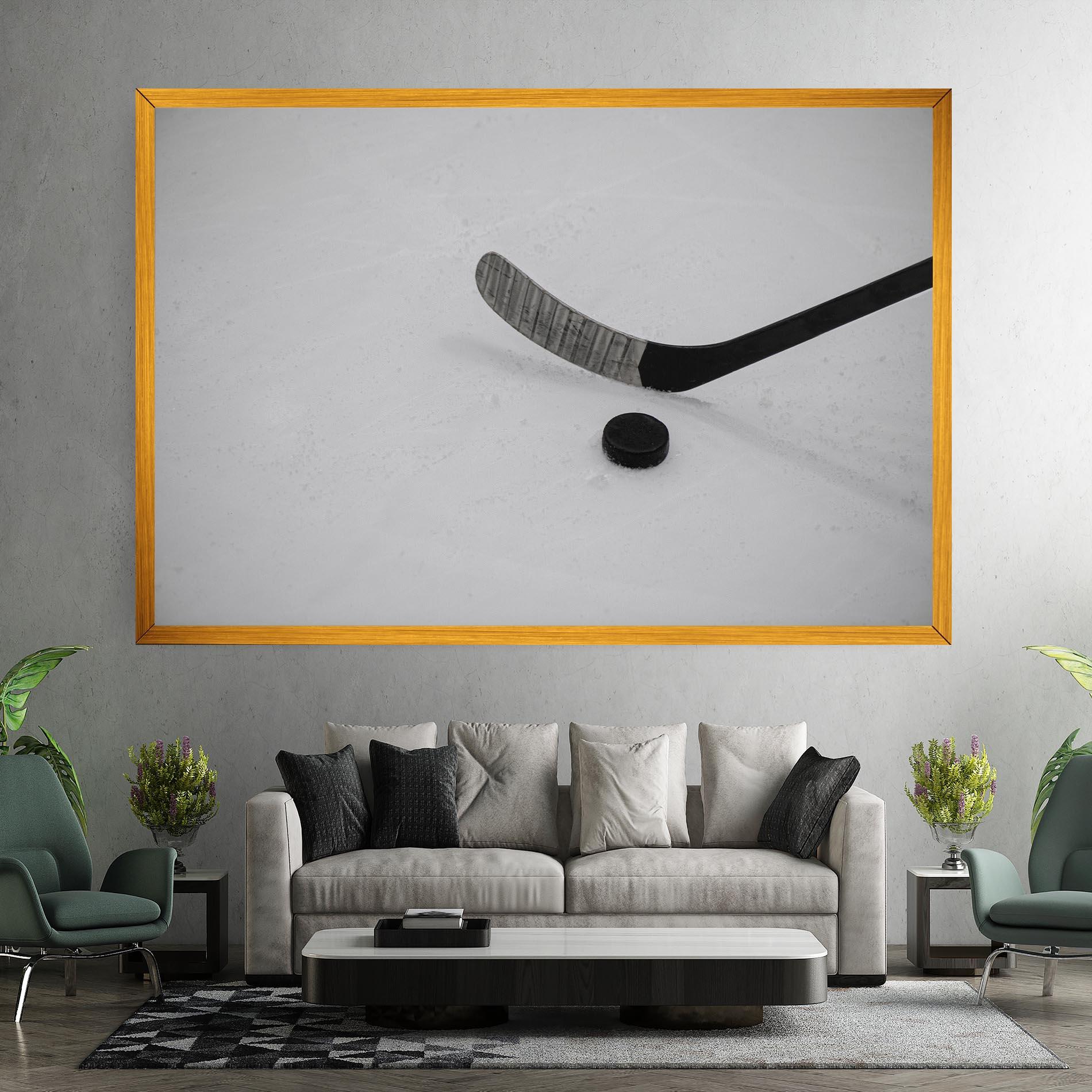 Leinwandbild Hockey Puck mockup 7