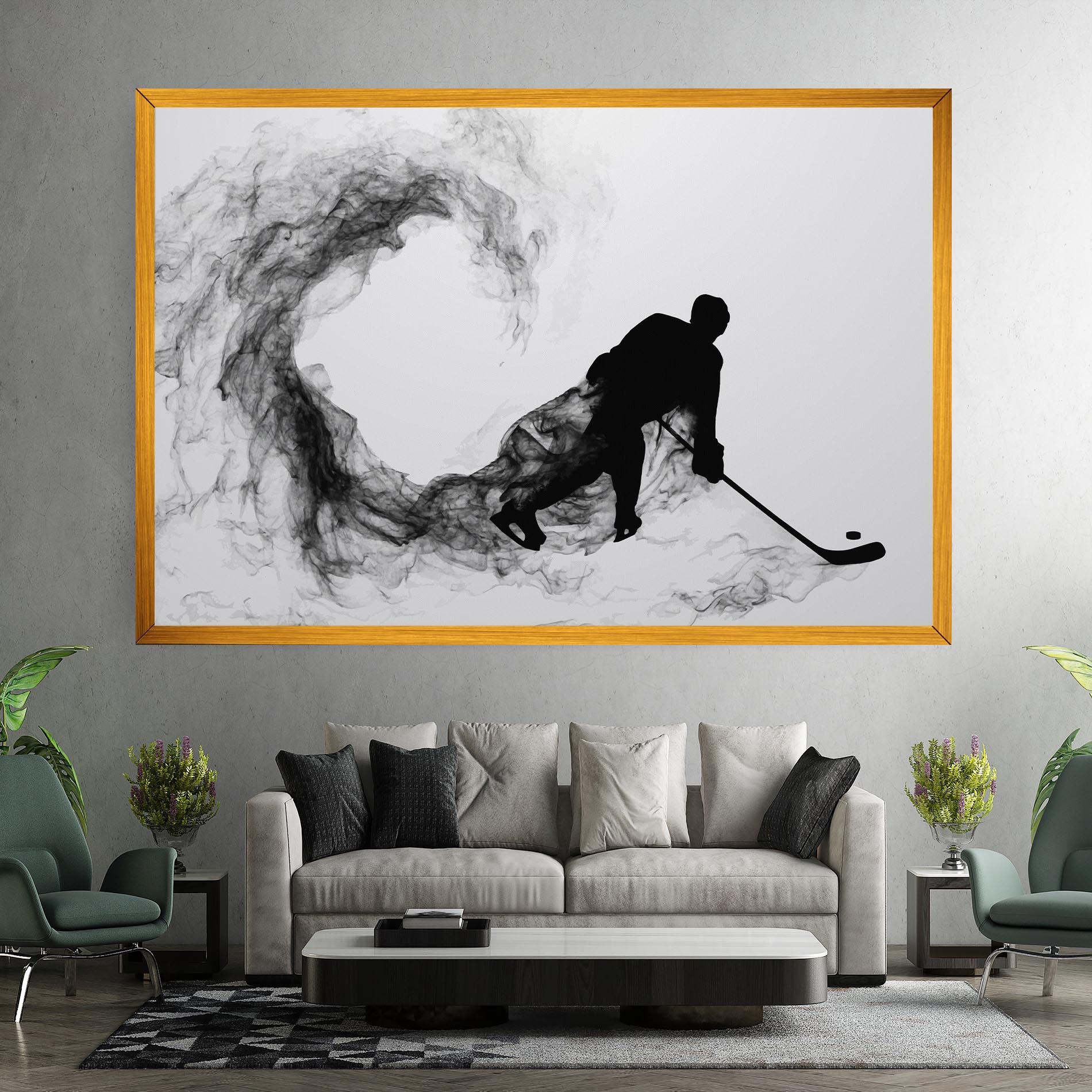 Leinwandbild Hockey Smoke mockup 7