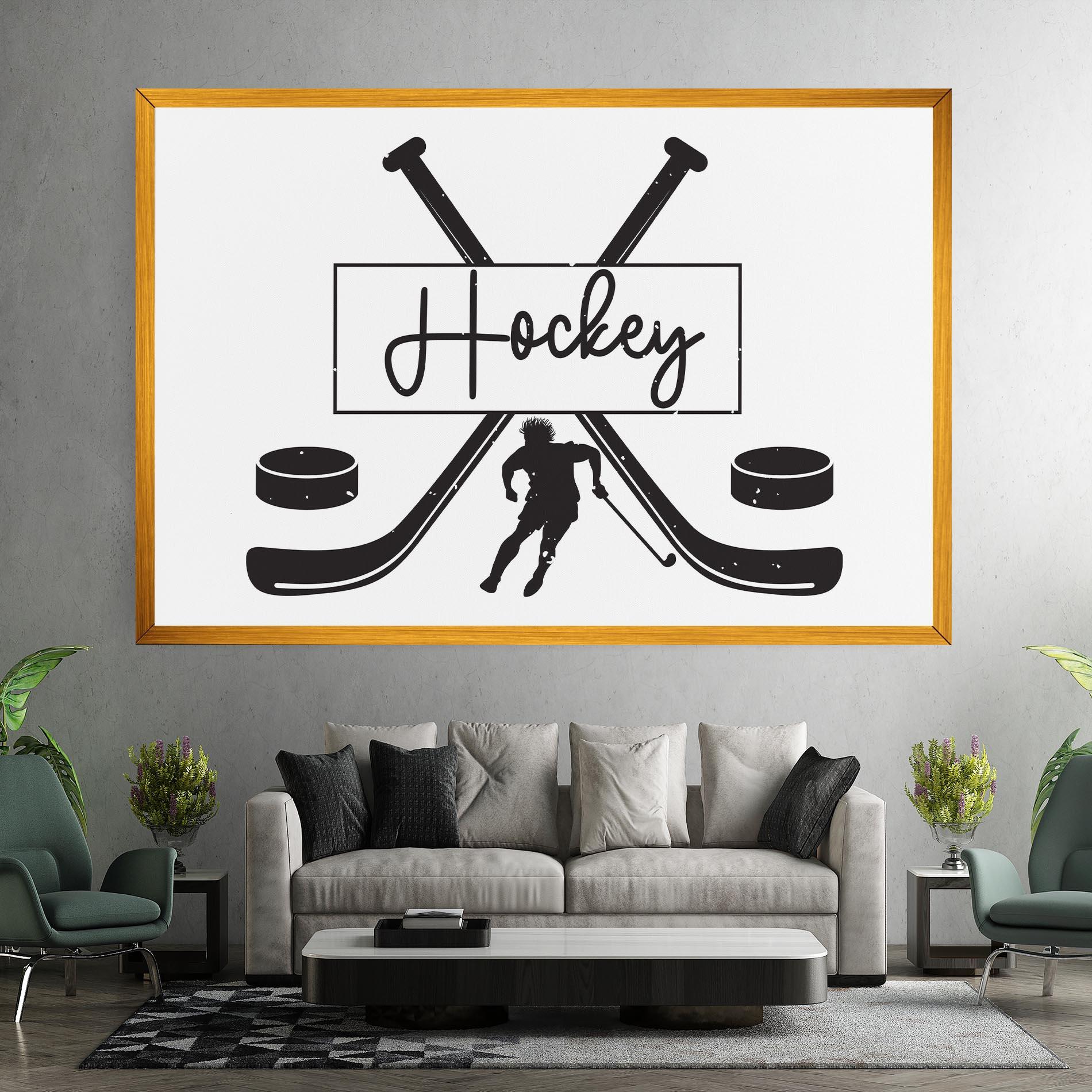 Leinwandbild Hockey Stick mockup 7