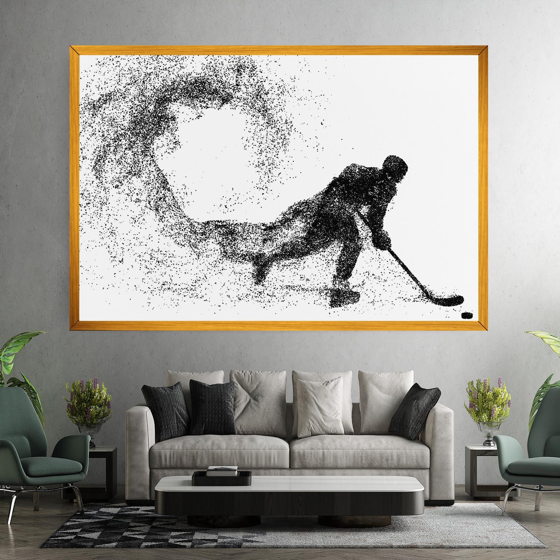 Leinwandbild Playing Hockey mockup 7