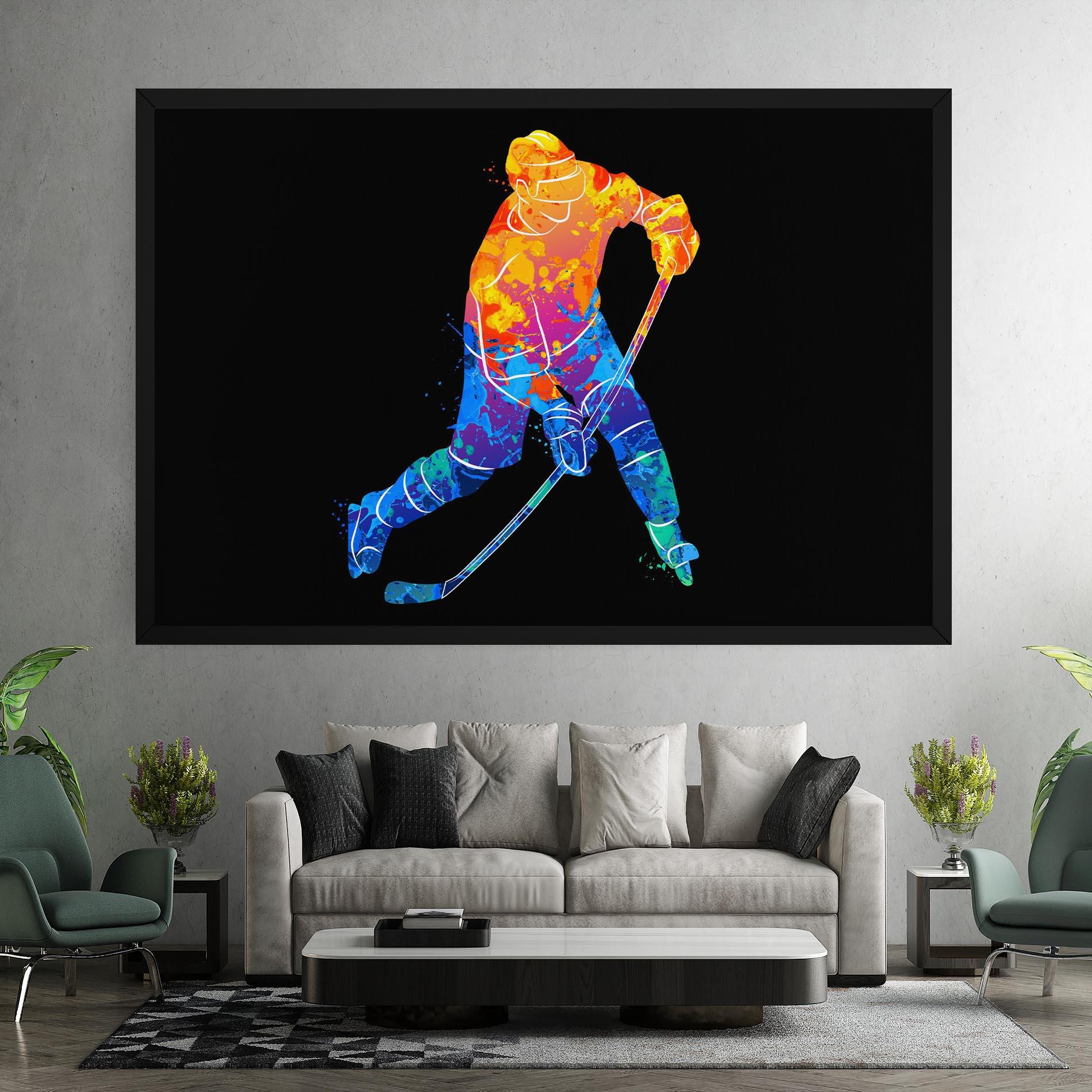 Leinwandbild Color Mix Hockey mockup 7