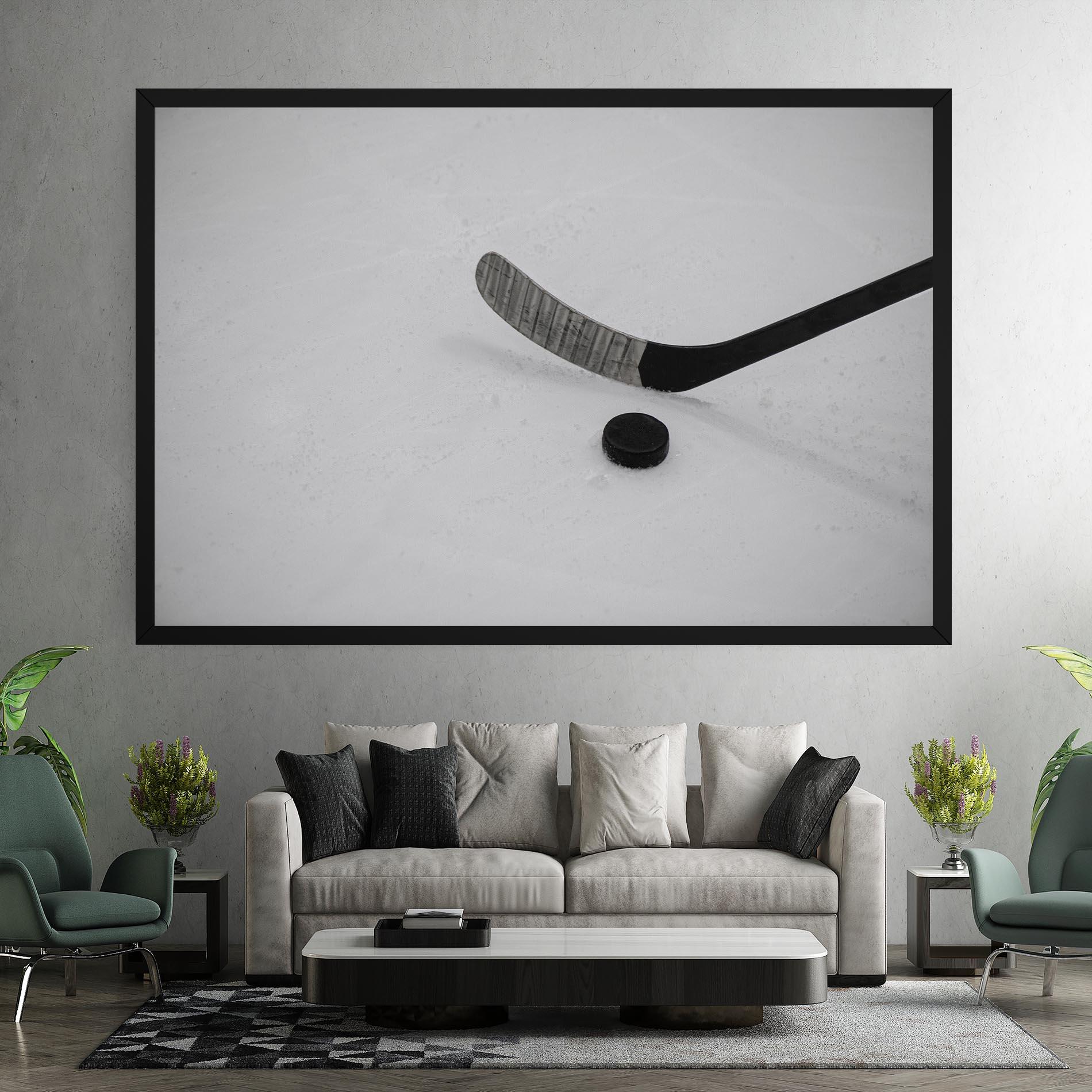 Leinwandbild Hockey Puck mockup 7