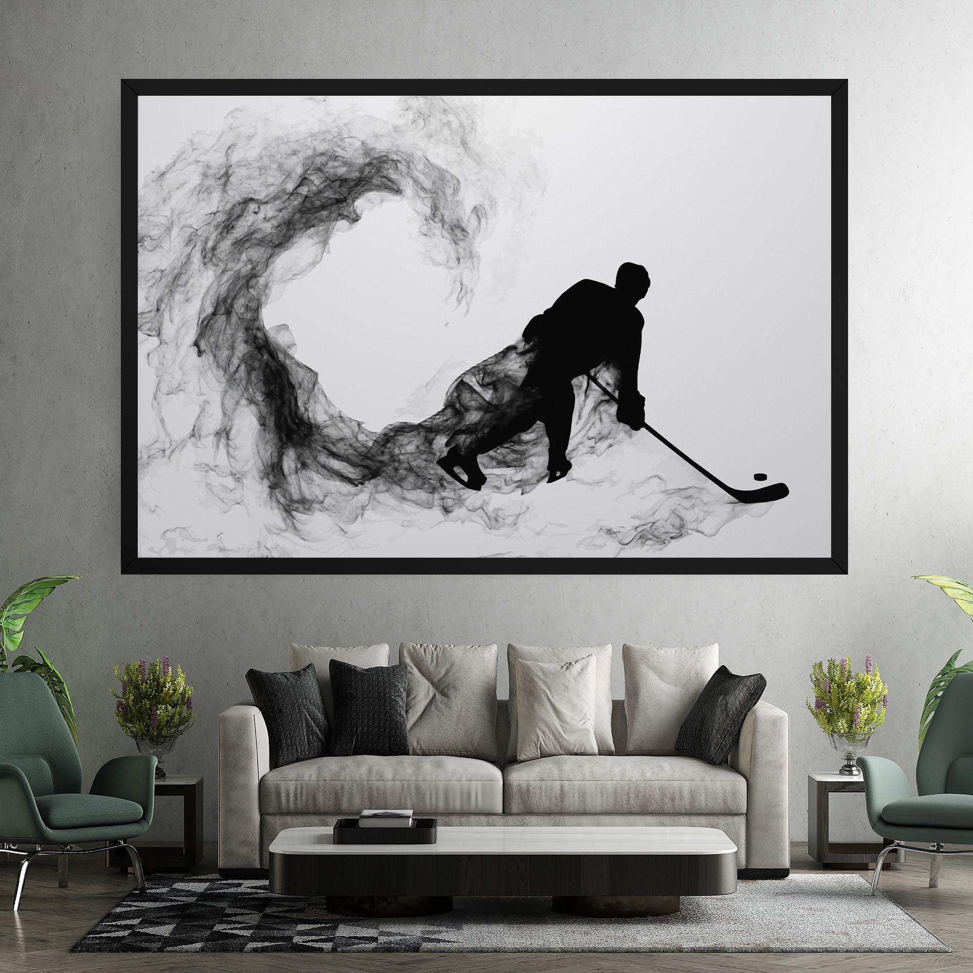 Leinwandbild Hockey Smoke mockup 7