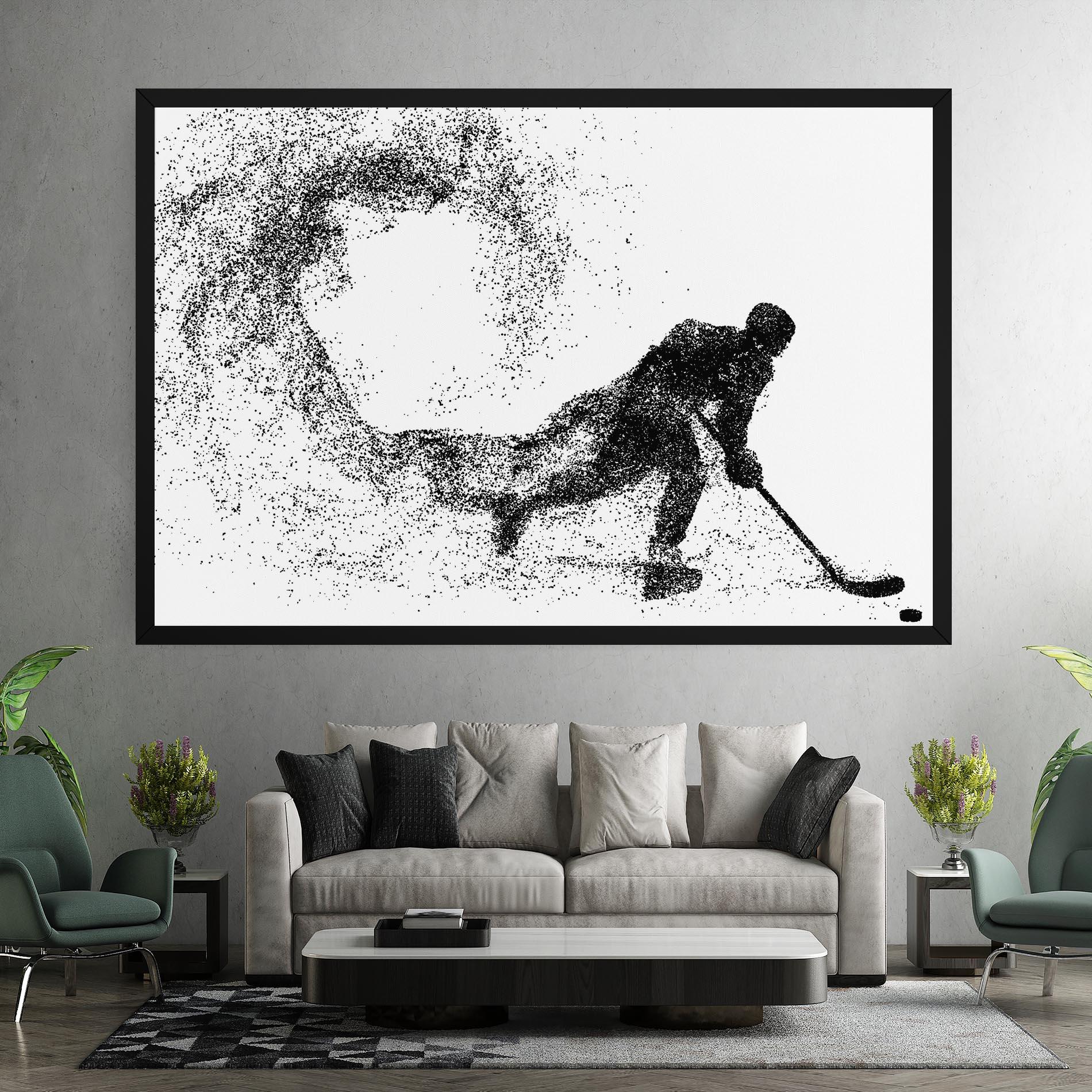 Leinwandbild Playing Hockey mockup 7