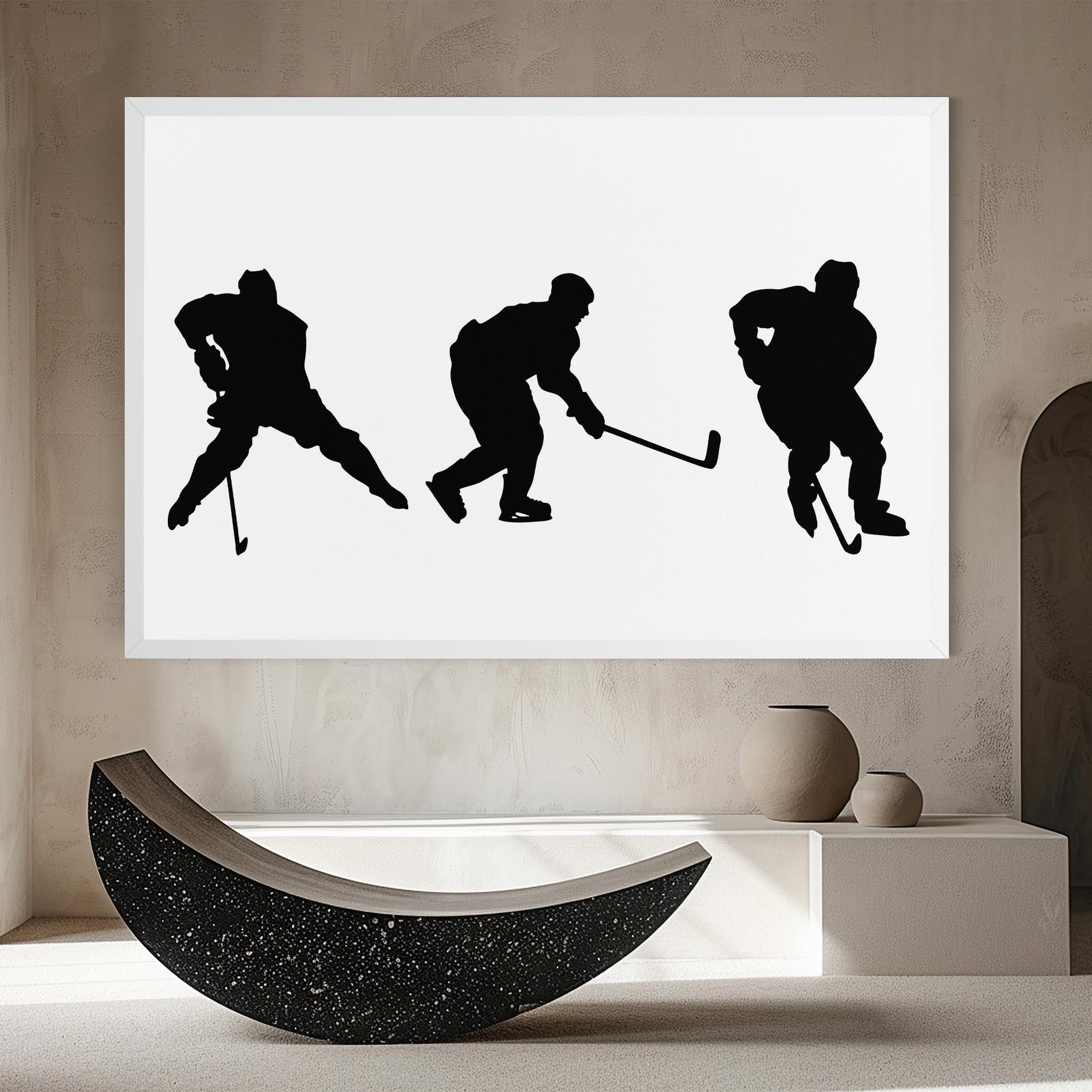 Leinwandbild Hockey Pose mockup 8