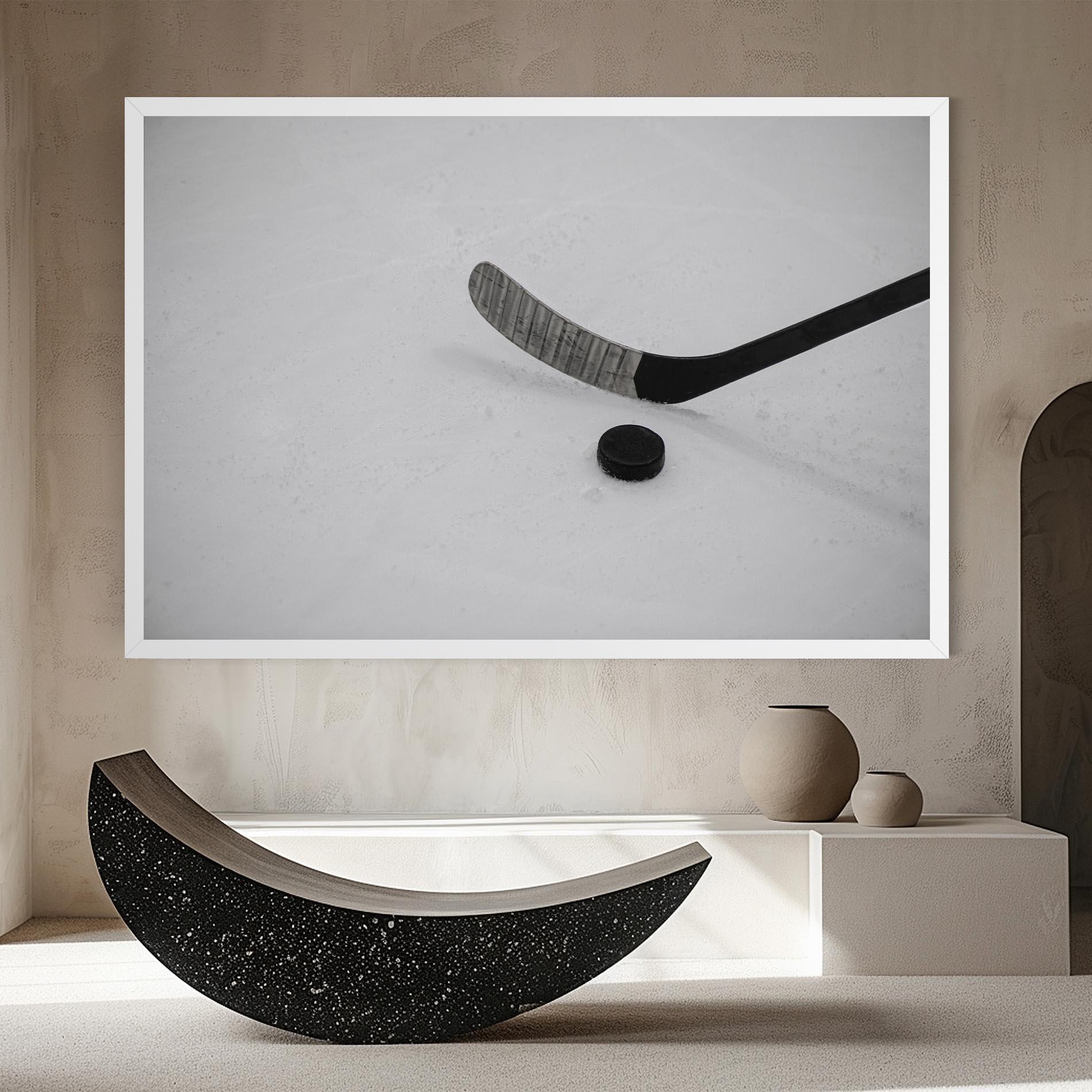 Leinwandbild Hockey Puck mockup 8