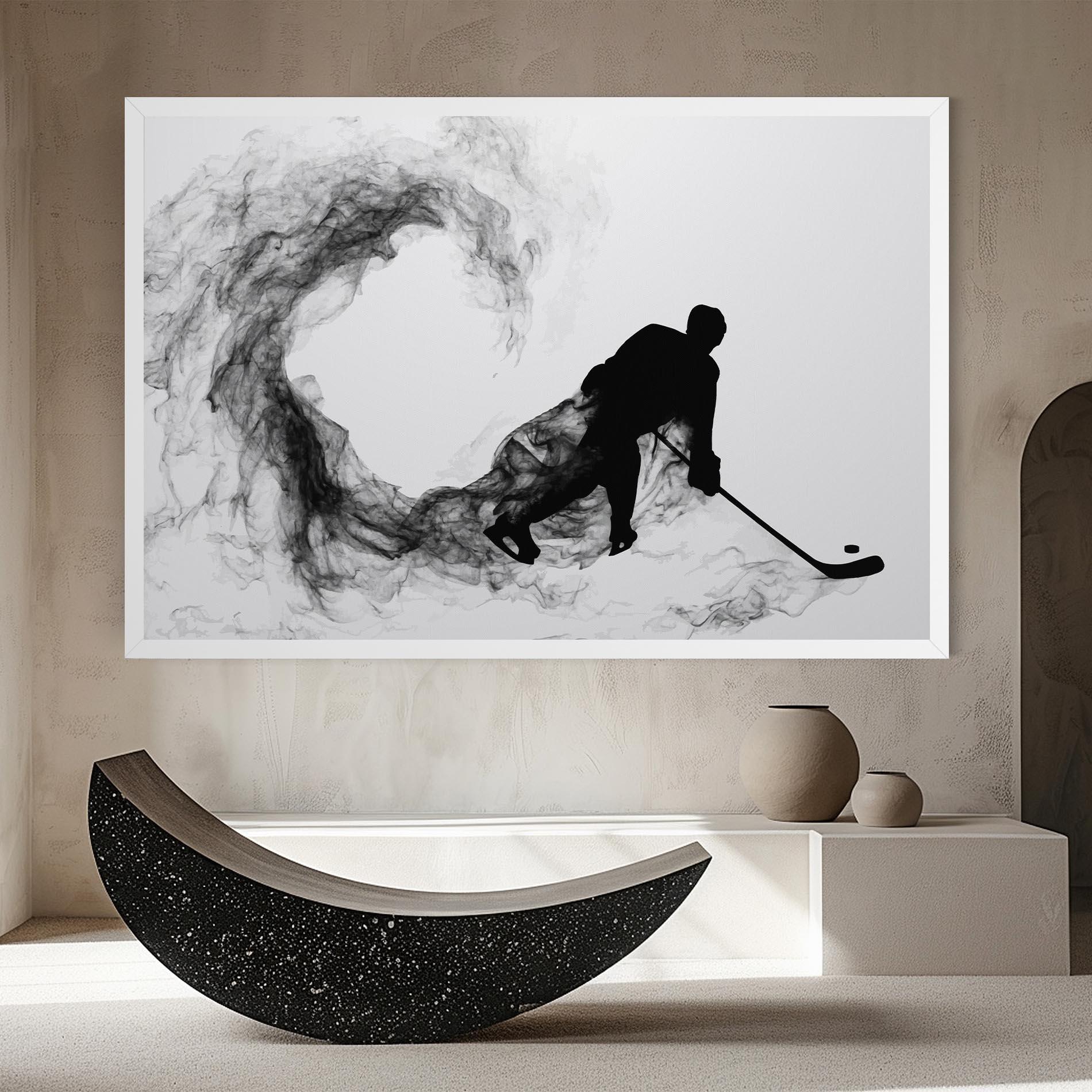 Leinwandbild Hockey Smoke mockup 8