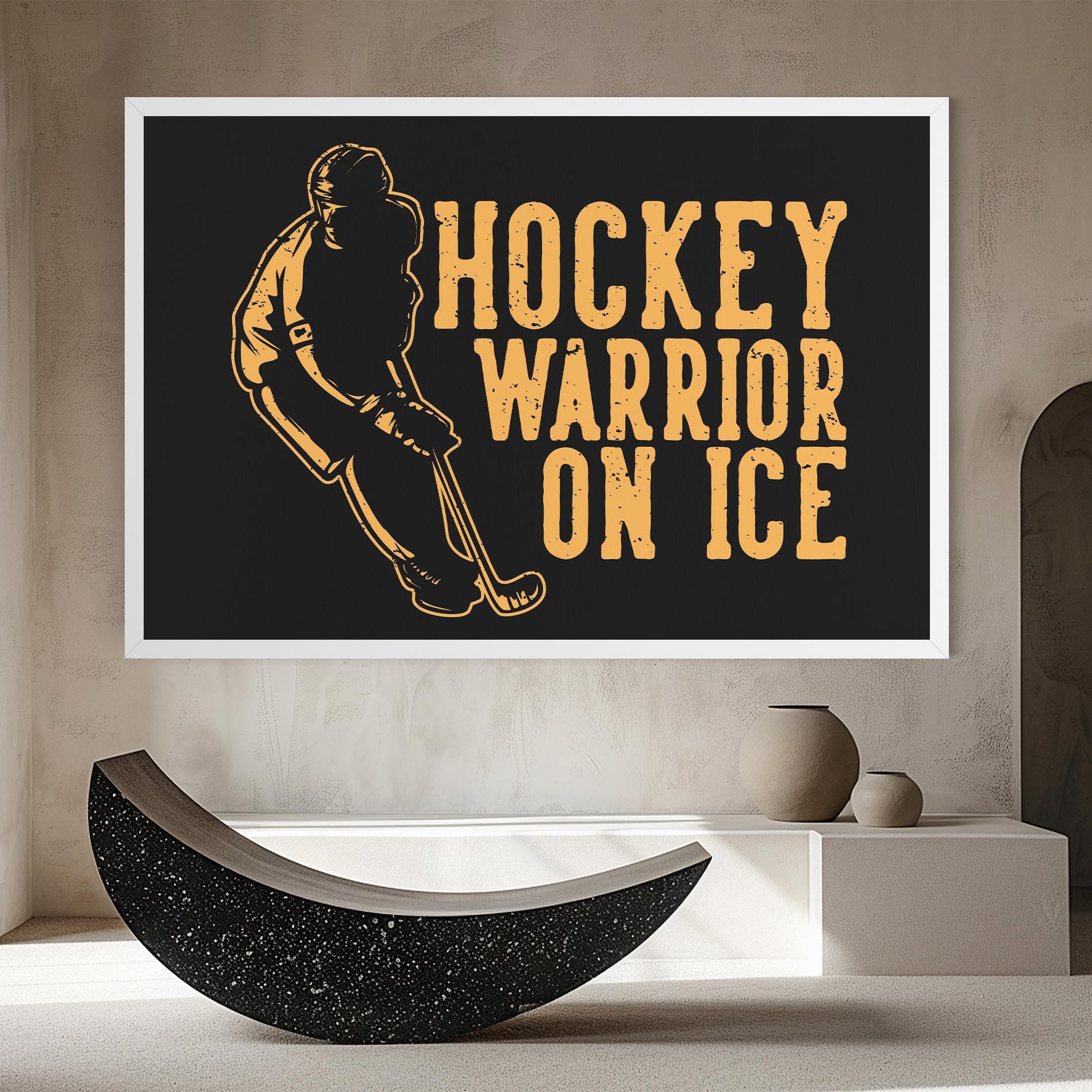 Leinwandbild Hockey Worrior mockup 8