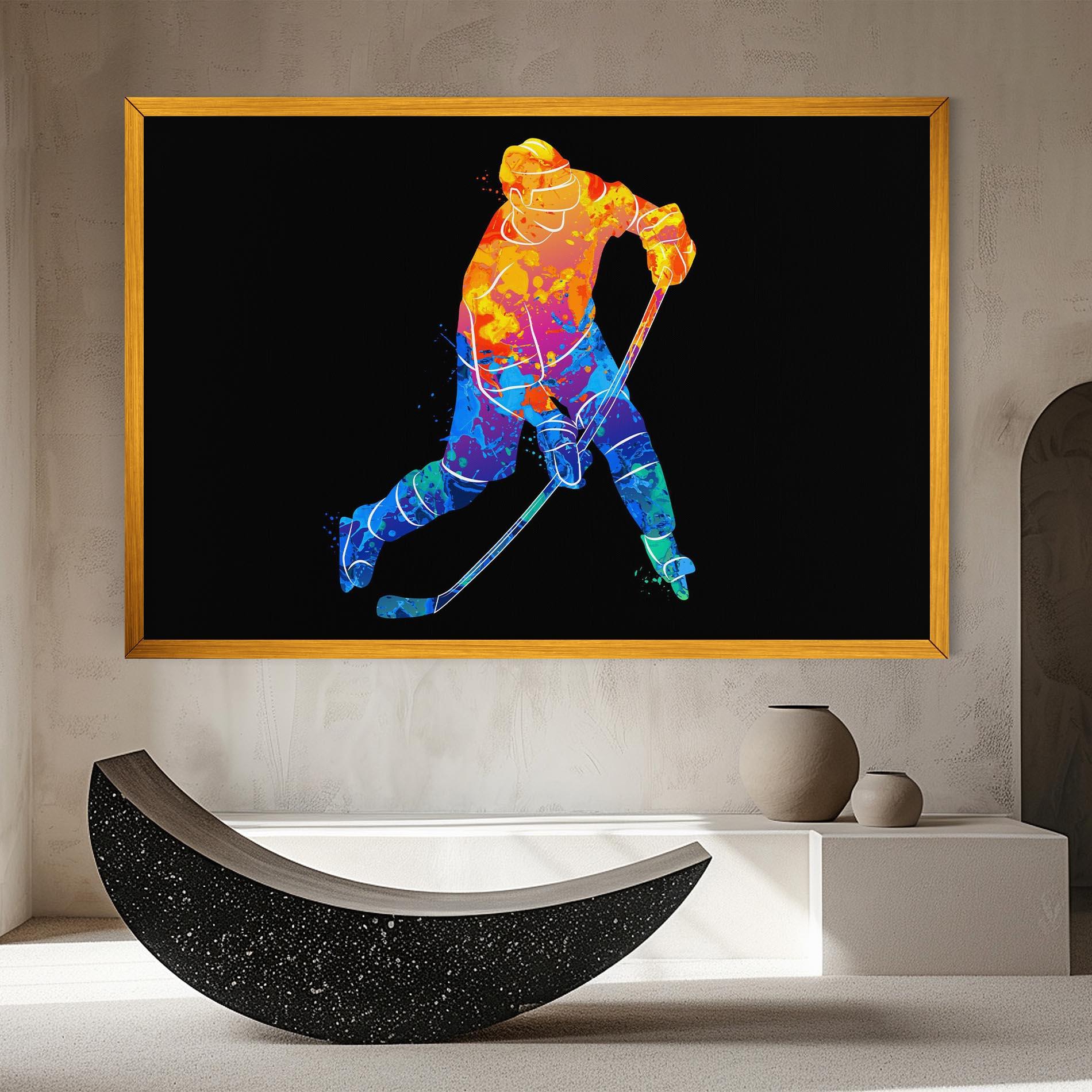 Leinwandbild Color Mix Hockey mockup 8