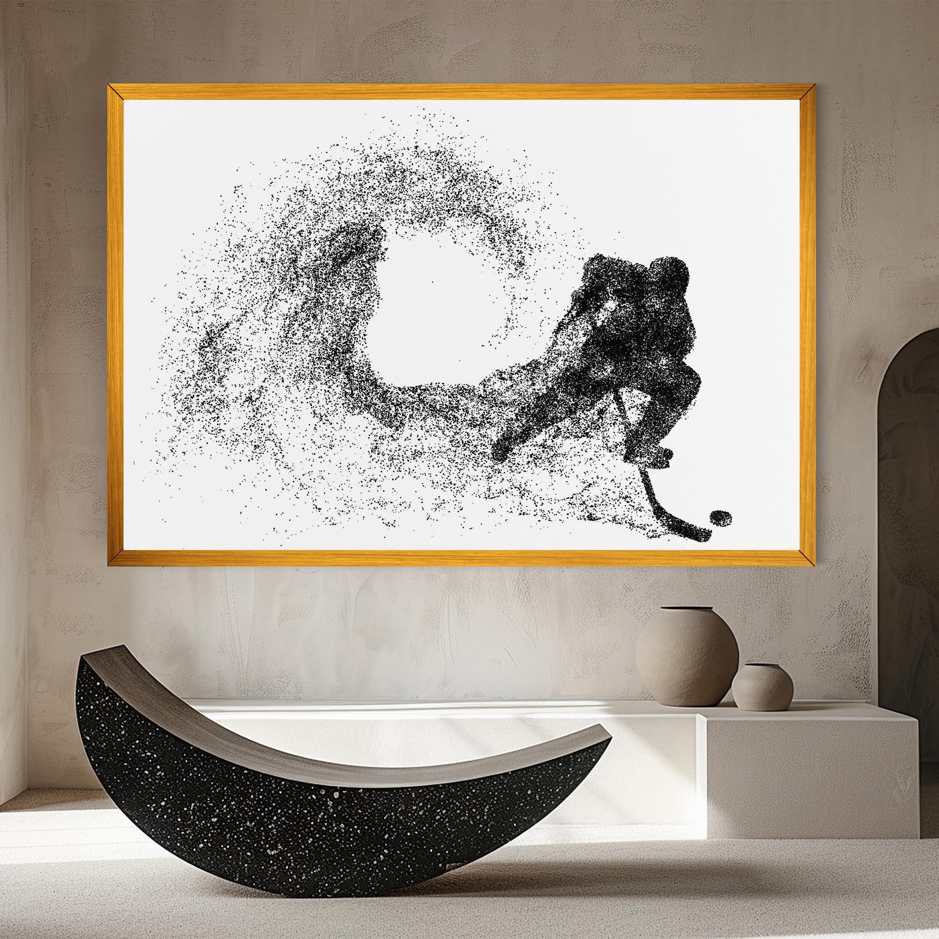 Leinwandbild Hockey Playing mockup 8