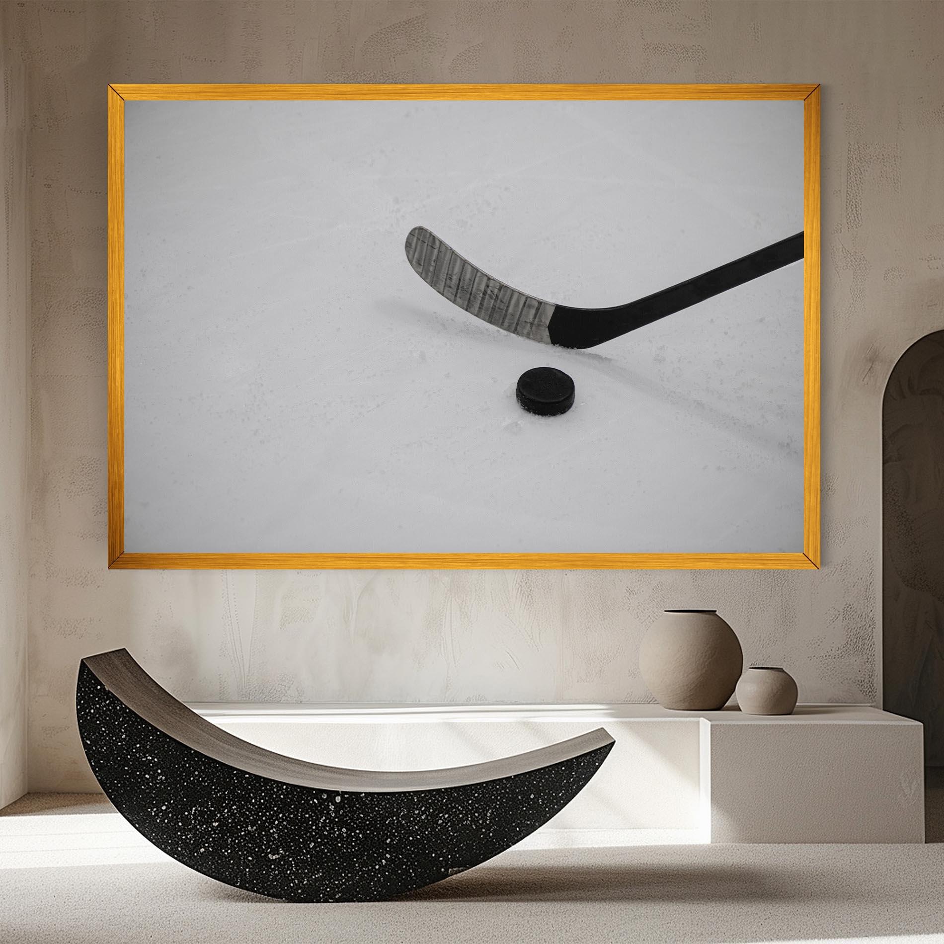 Leinwandbild Hockey Puck mockup 8