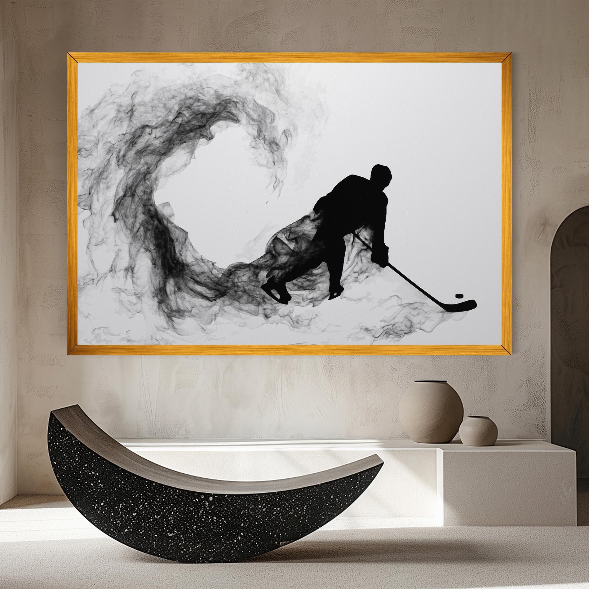 Leinwandbild Hockey Smoke mockup 8