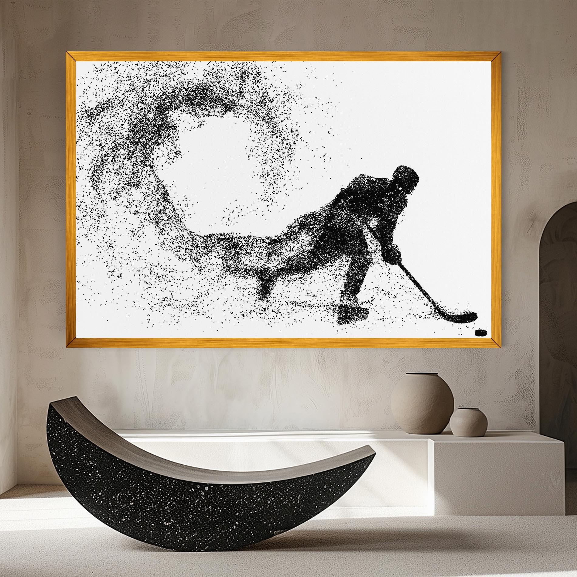 Leinwandbild Playing Hockey mockup 8