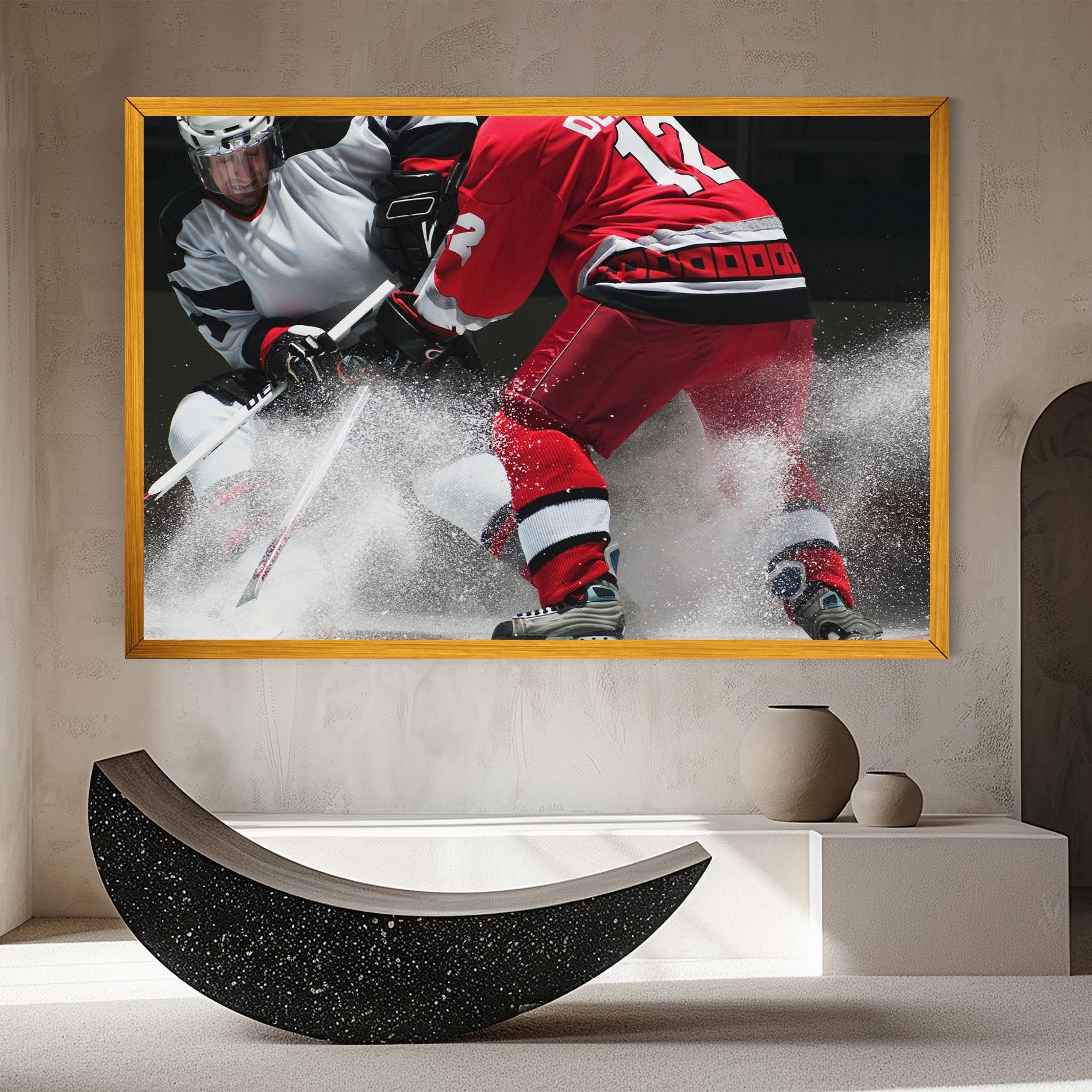 Red Hokey Player mockup 8