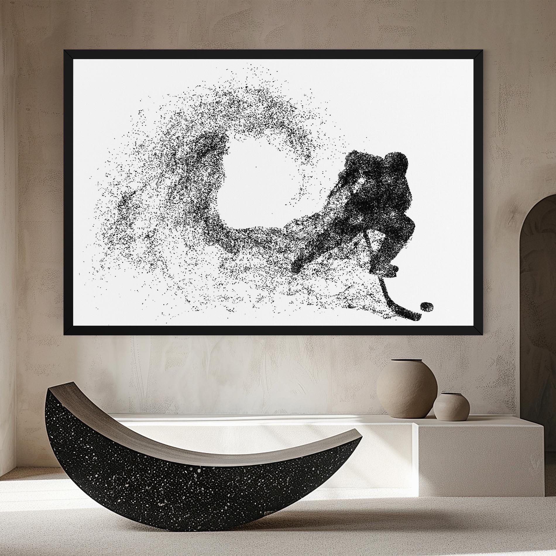 Leinwandbild Hockey Playing mockup 8