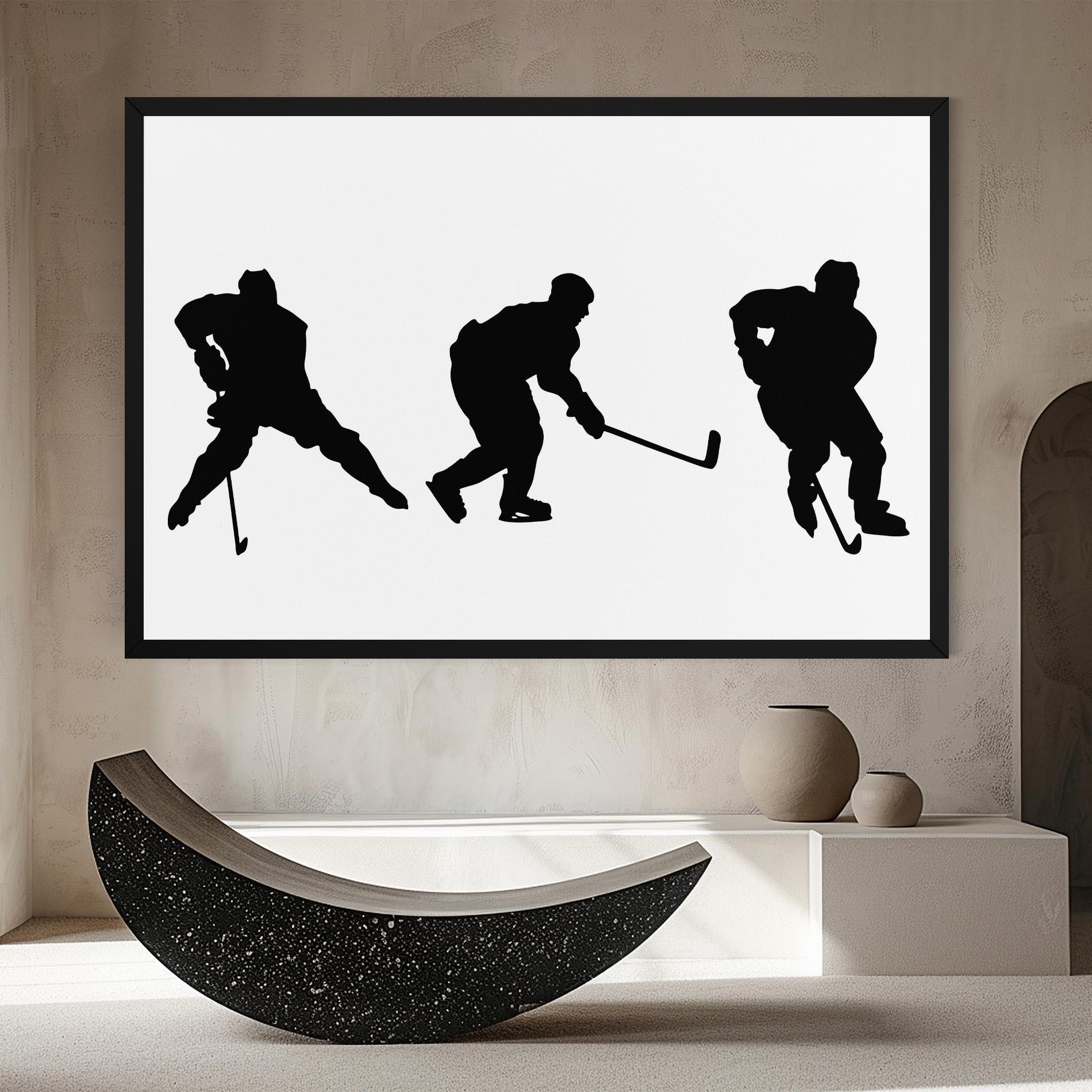 Leinwandbild Hockey Pose mockup 8