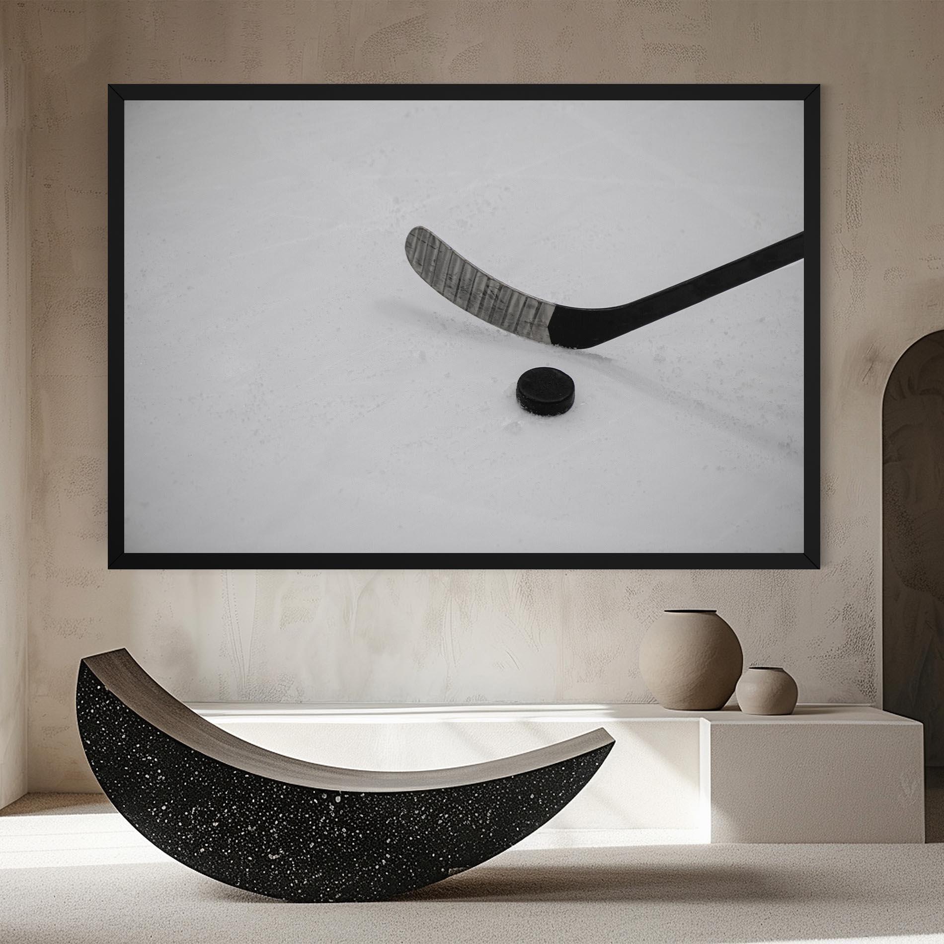 Leinwandbild Hockey Puck mockup 8