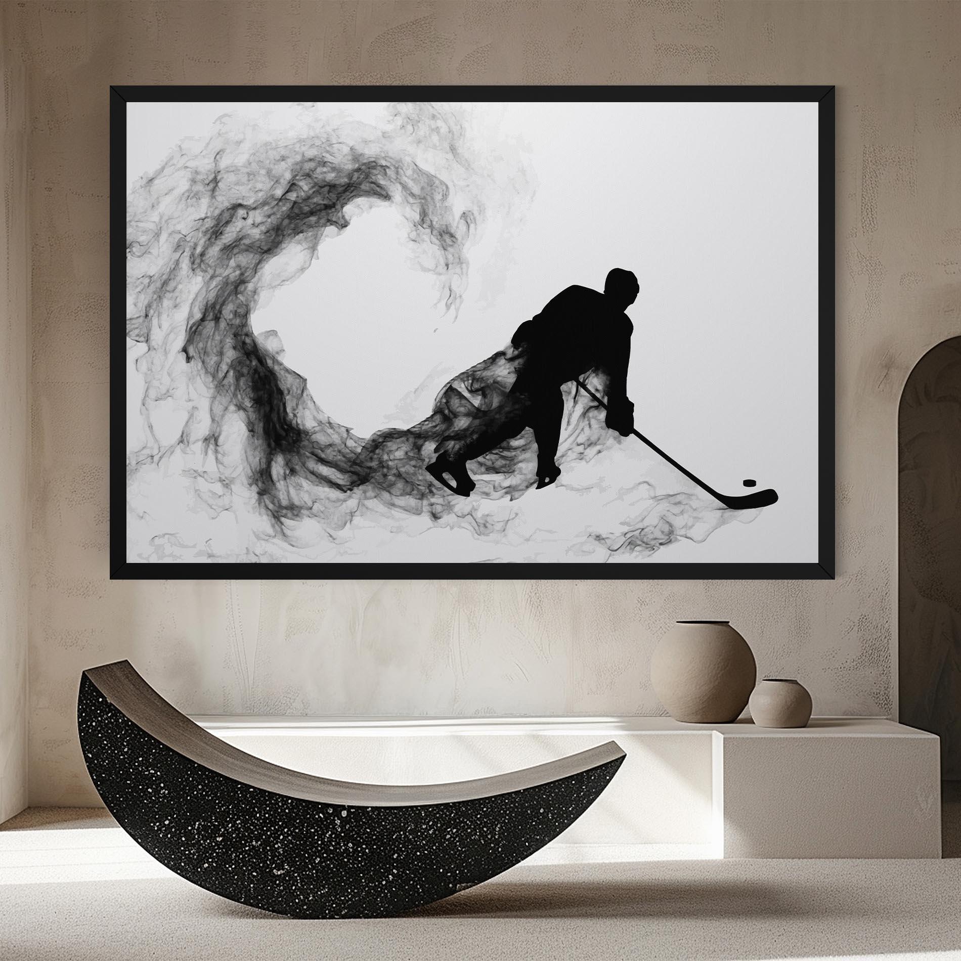 Leinwandbild Hockey Smoke mockup 8