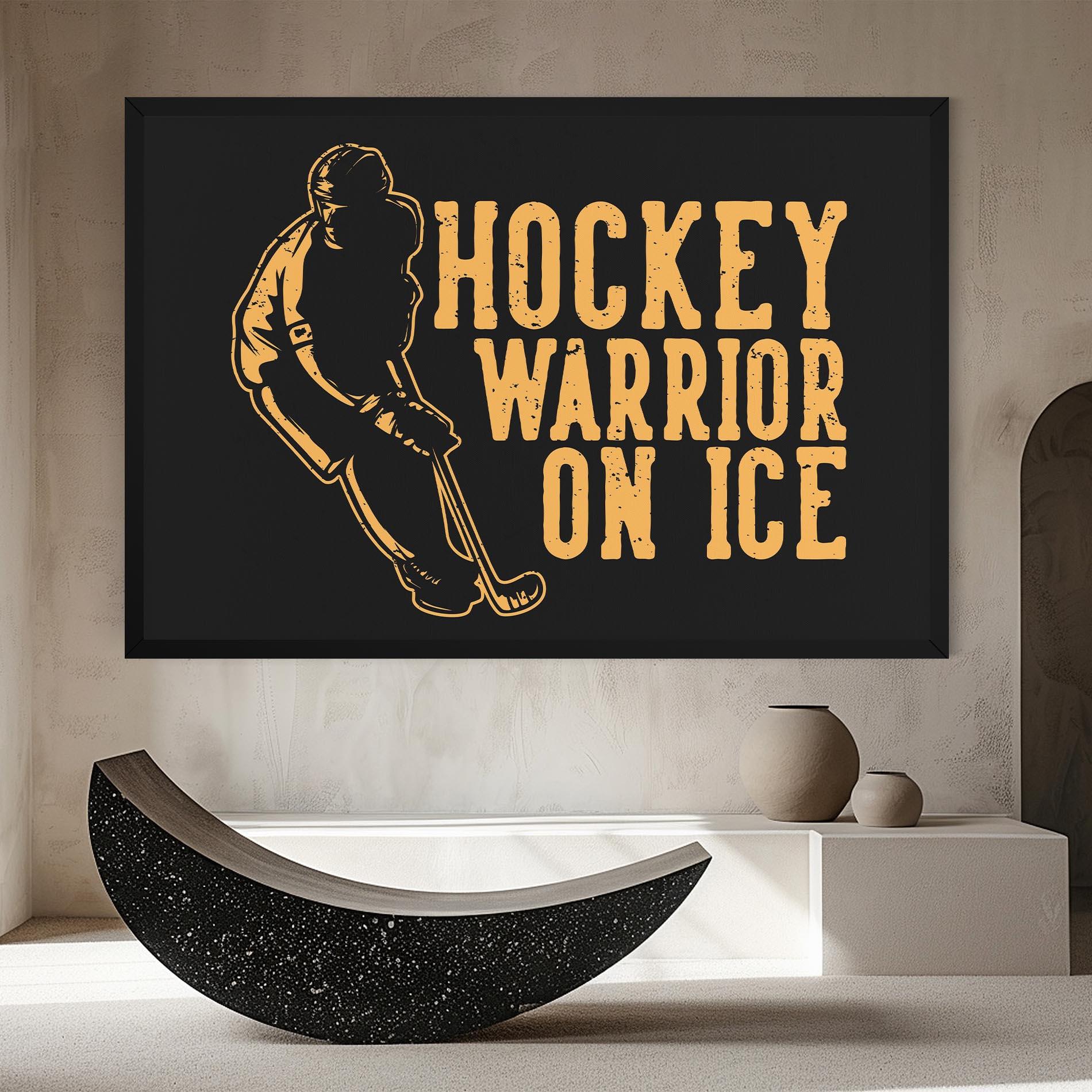 Leinwandbild Hockey Worrior mockup 8