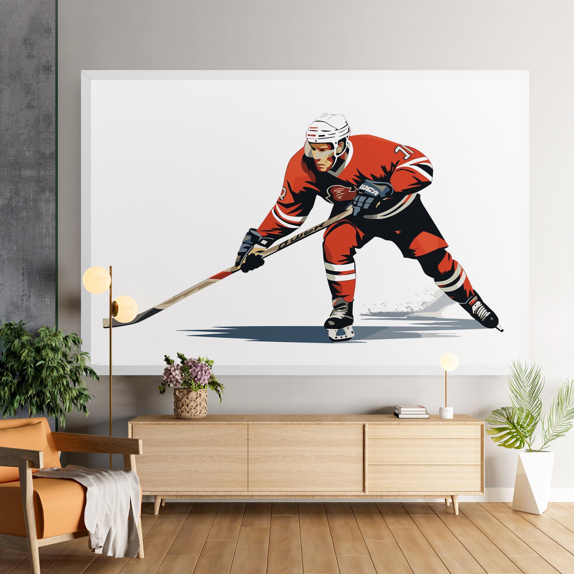 Leinwandbild Hockey Orange Player mockup 9