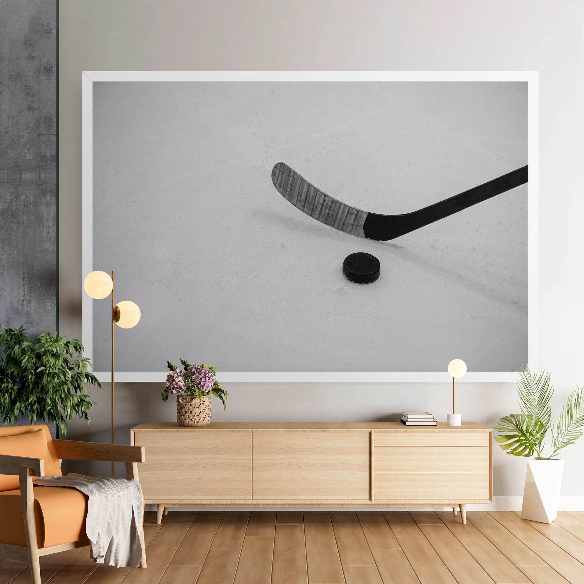 Leinwandbild Hockey Puck mockup 9