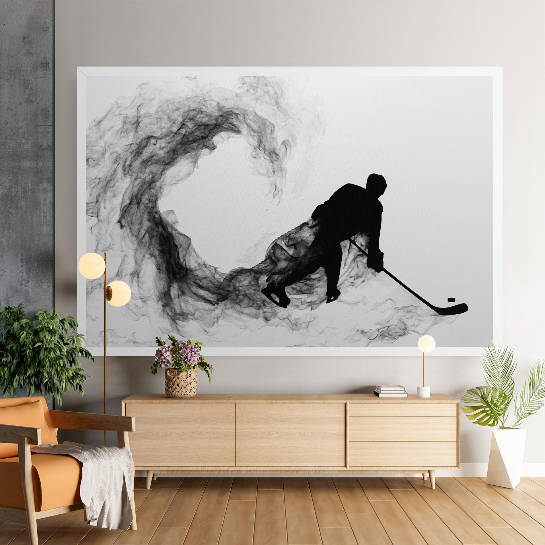 Leinwandbild Hockey Smoke mockup 9