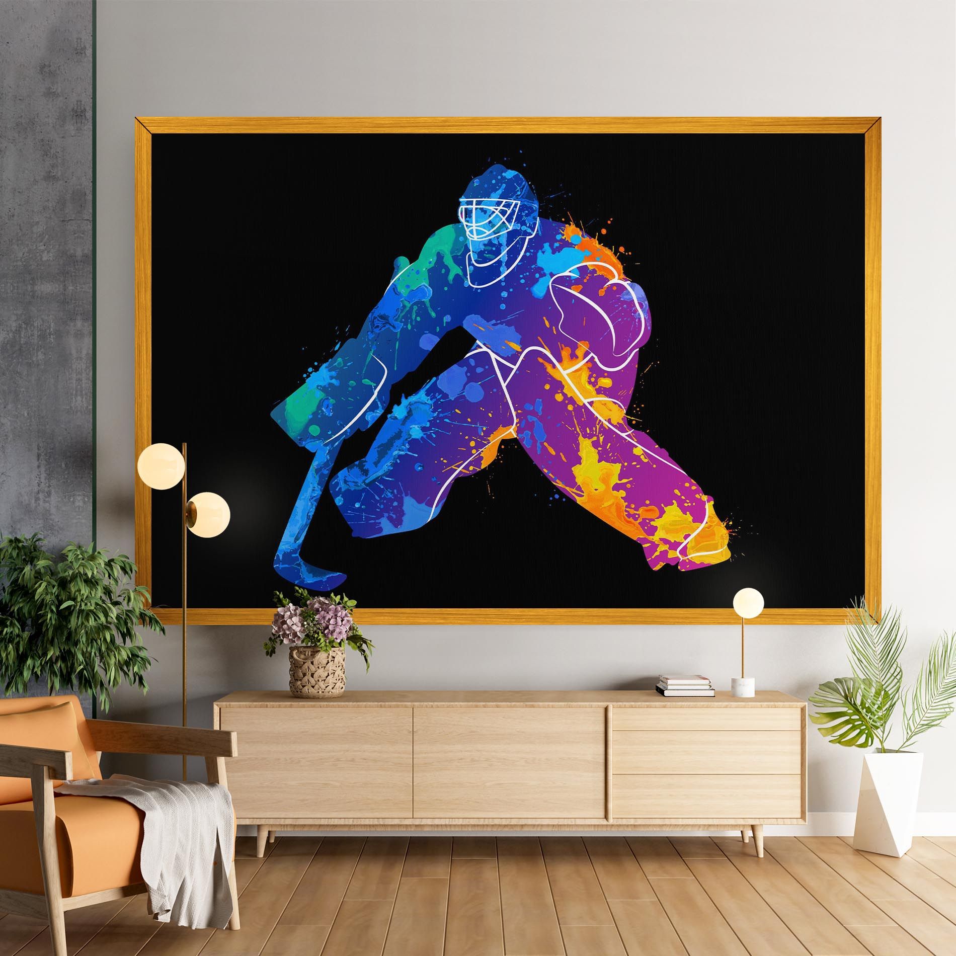 Blue Purple Hockey mockup 9