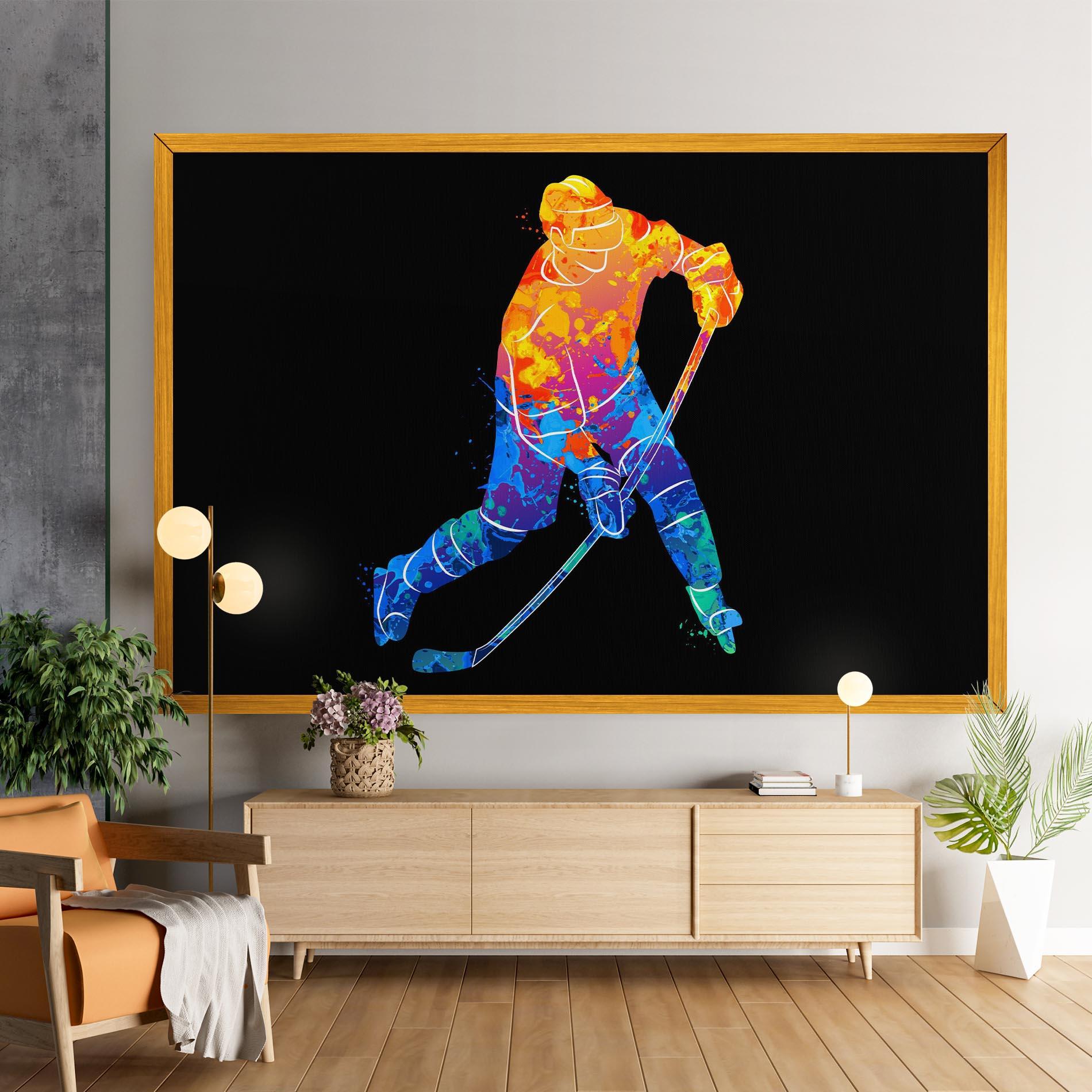 Leinwandbild Color Mix Hockey mockup 9