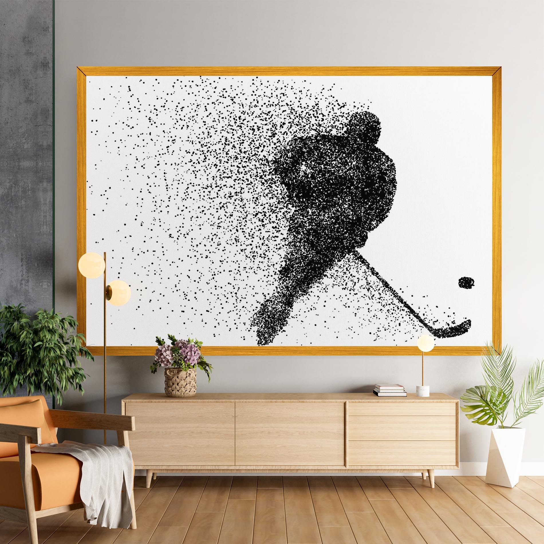 Leinwandbild Hockey Art mockup 9