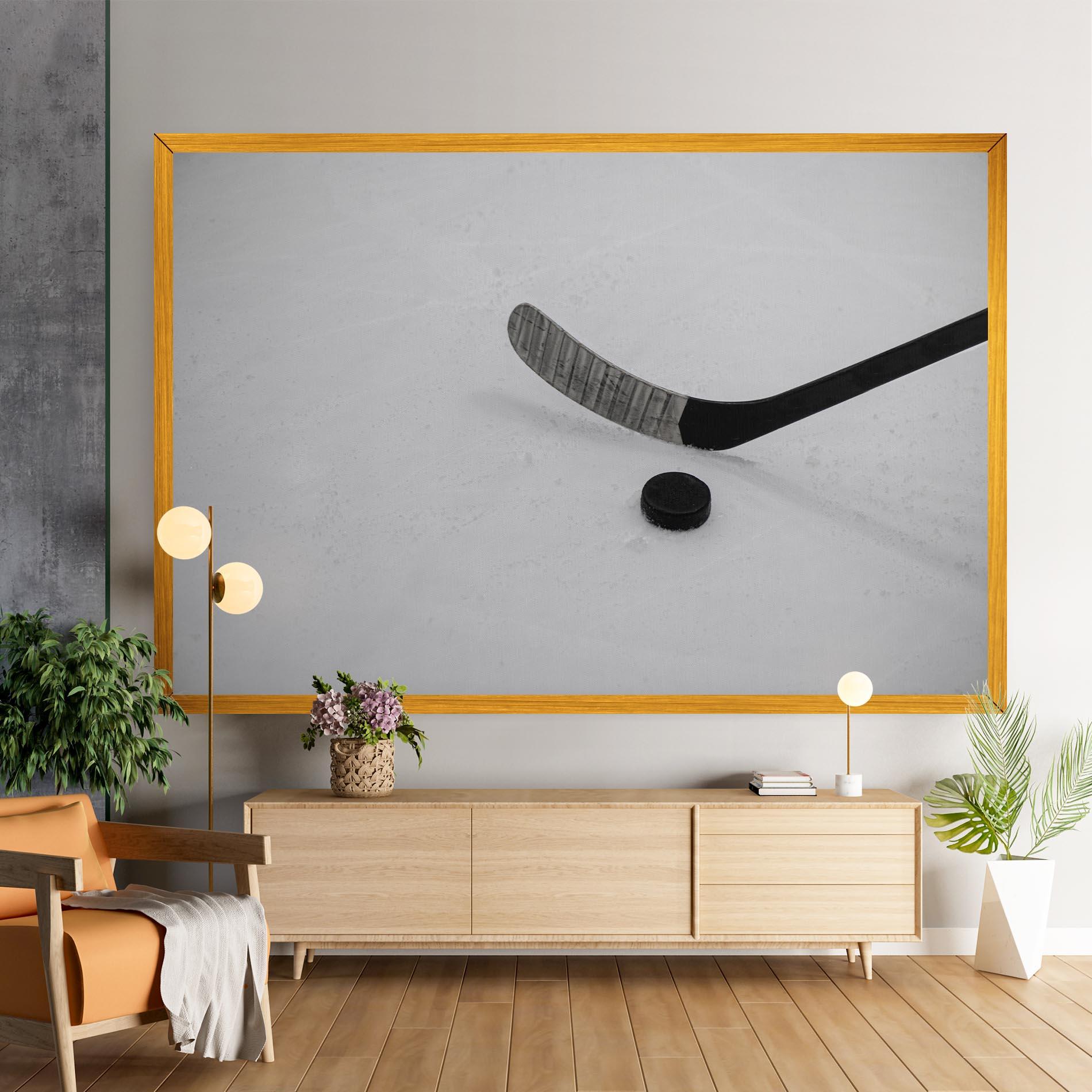 Leinwandbild Hockey Puck mockup 9