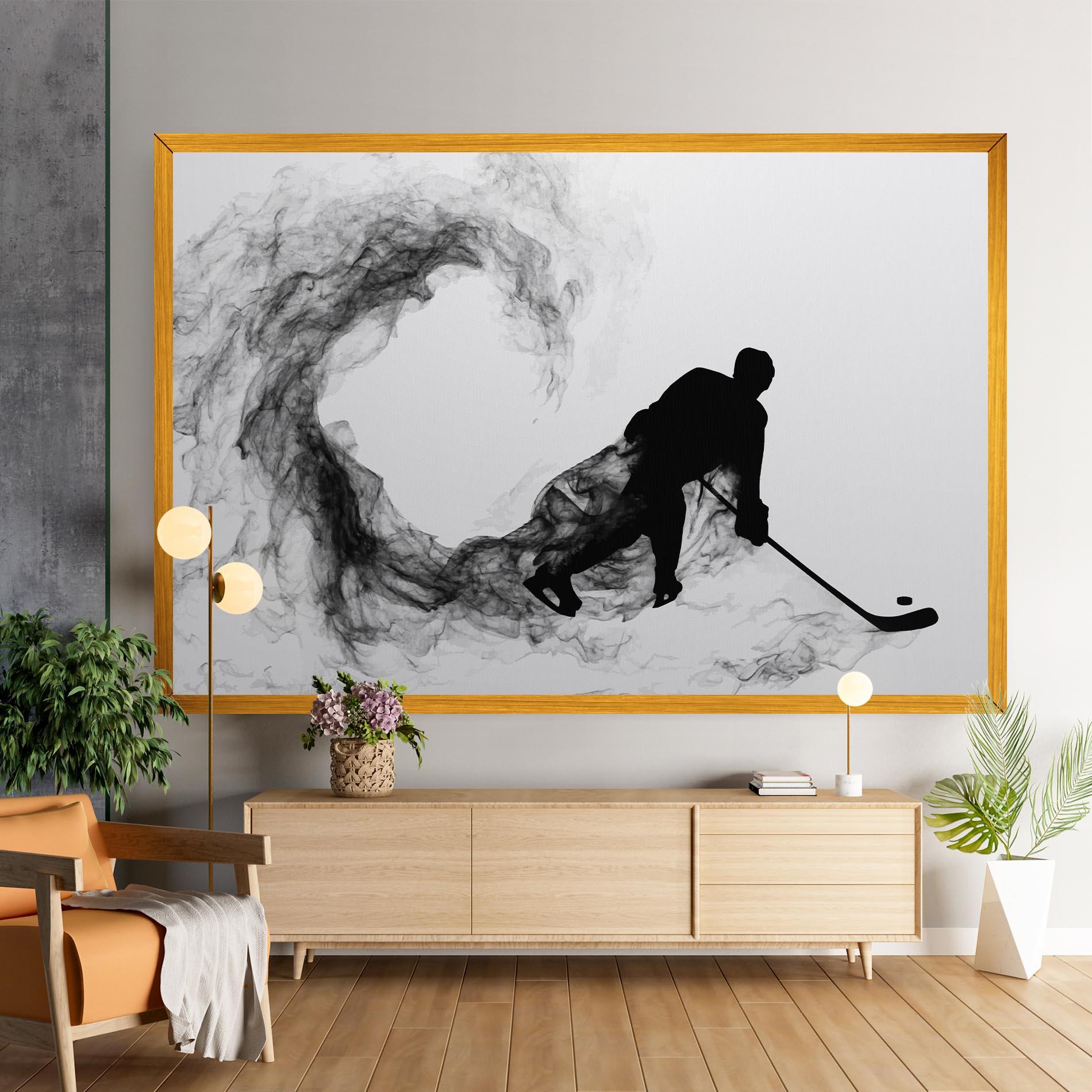 Leinwandbild Hockey Smoke mockup 9