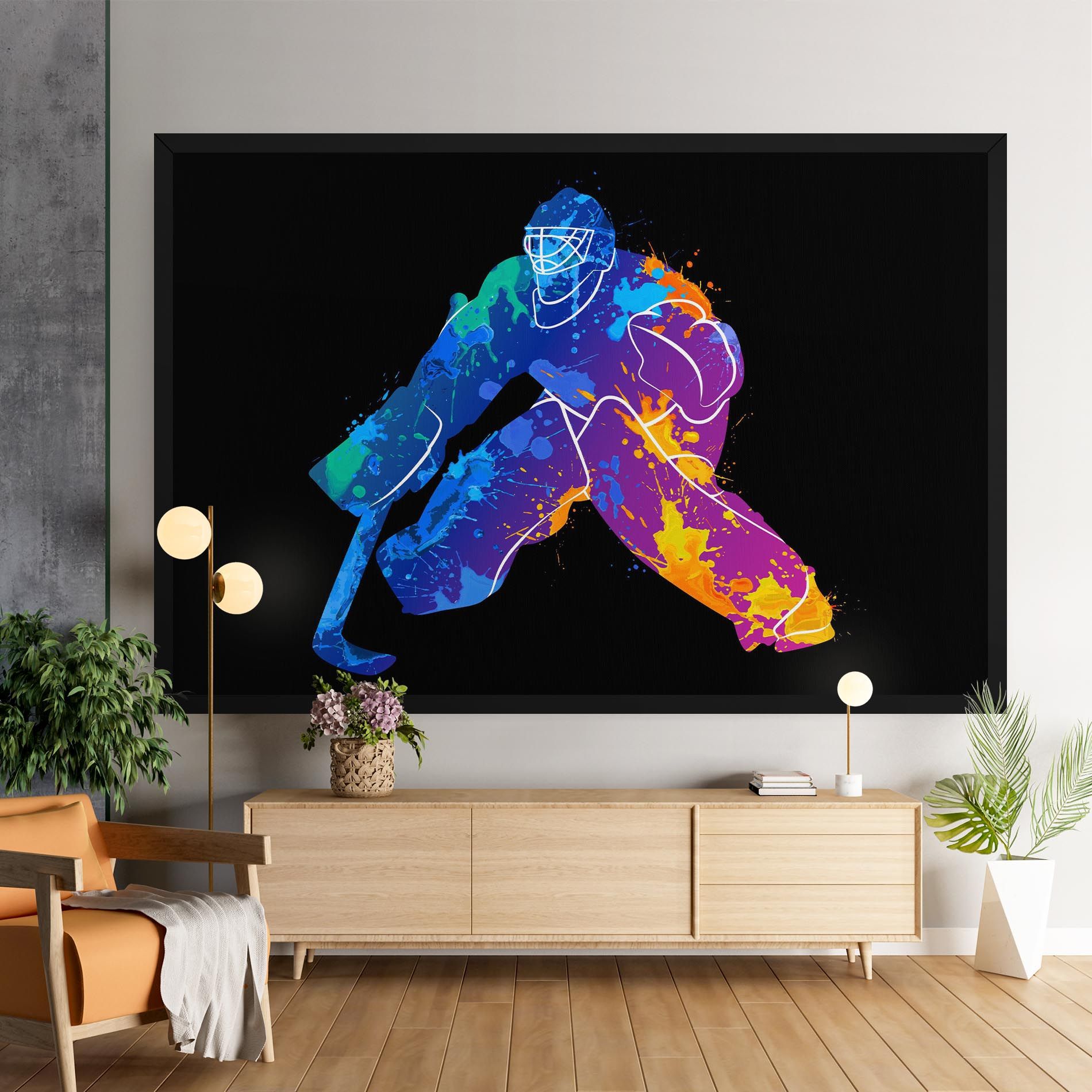 Blue Purple Hockey mockup 9