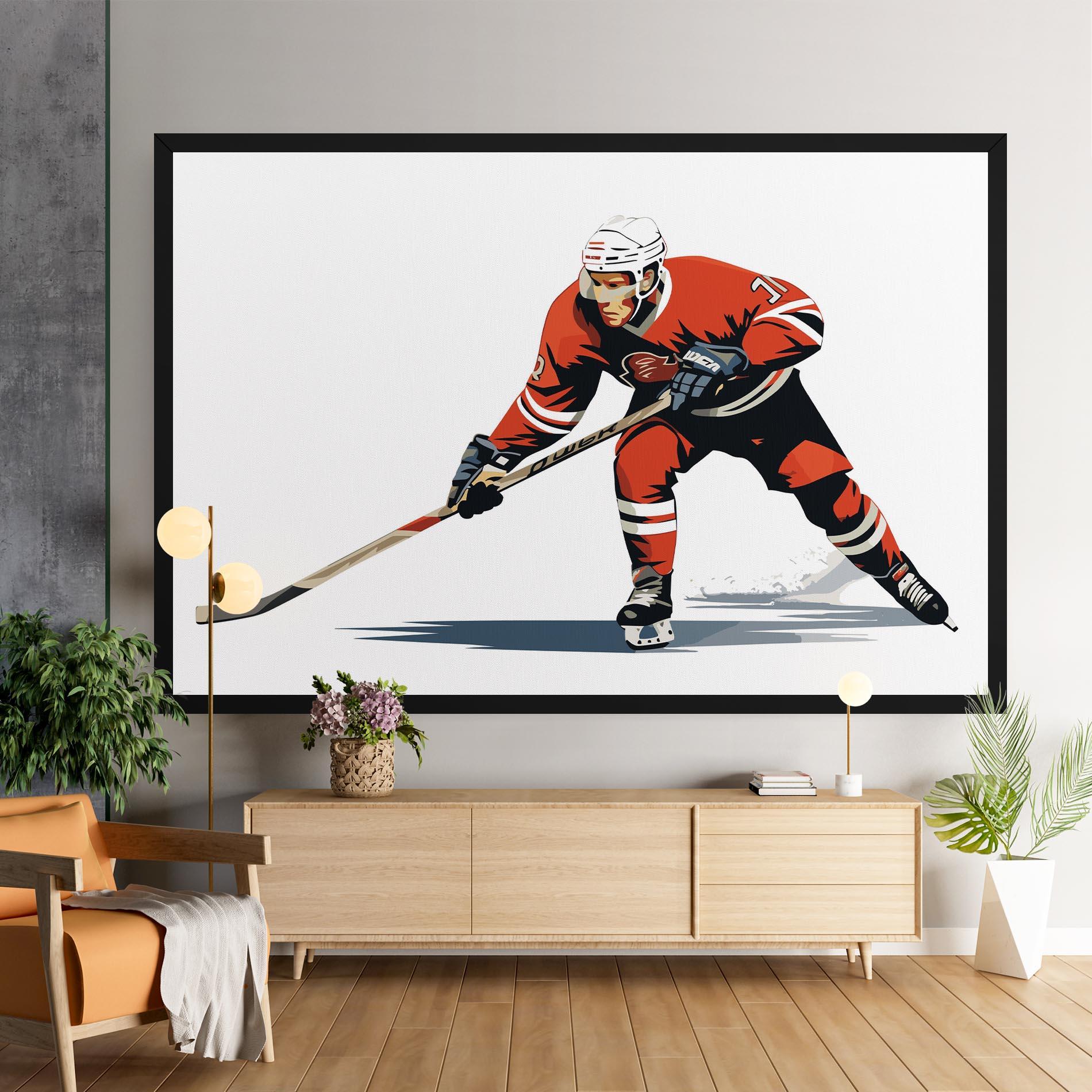 Leinwandbild Hockey Orange Player mockup 9