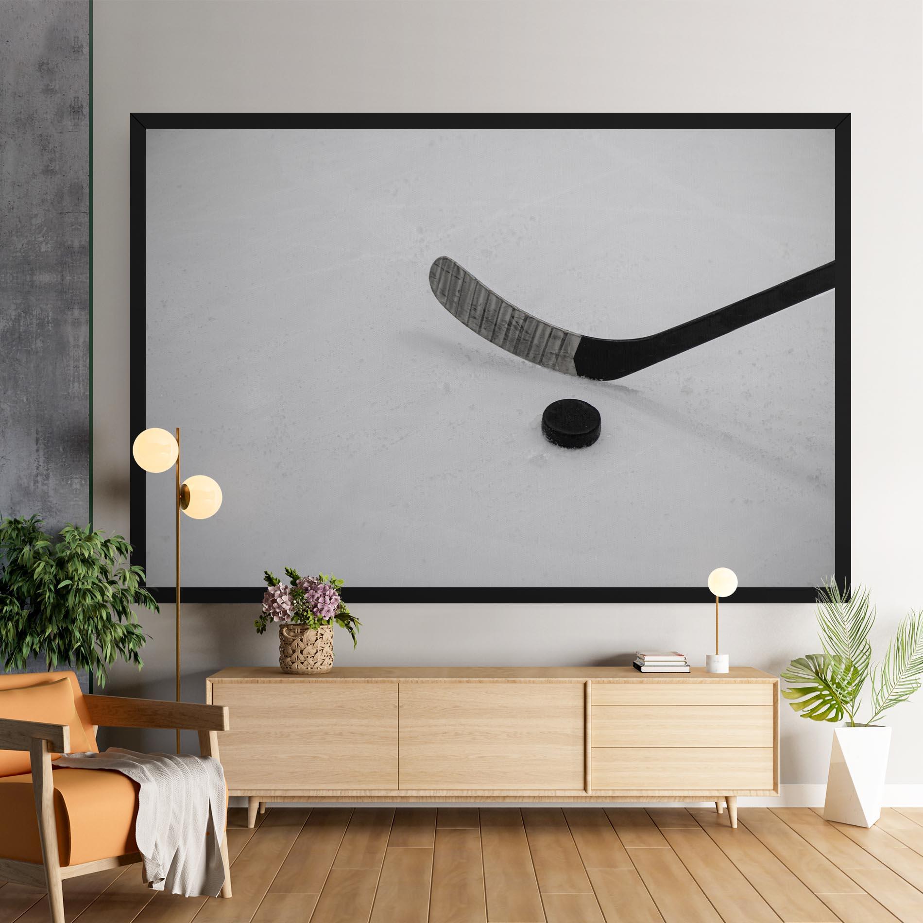 Leinwandbild Hockey Puck mockup 9