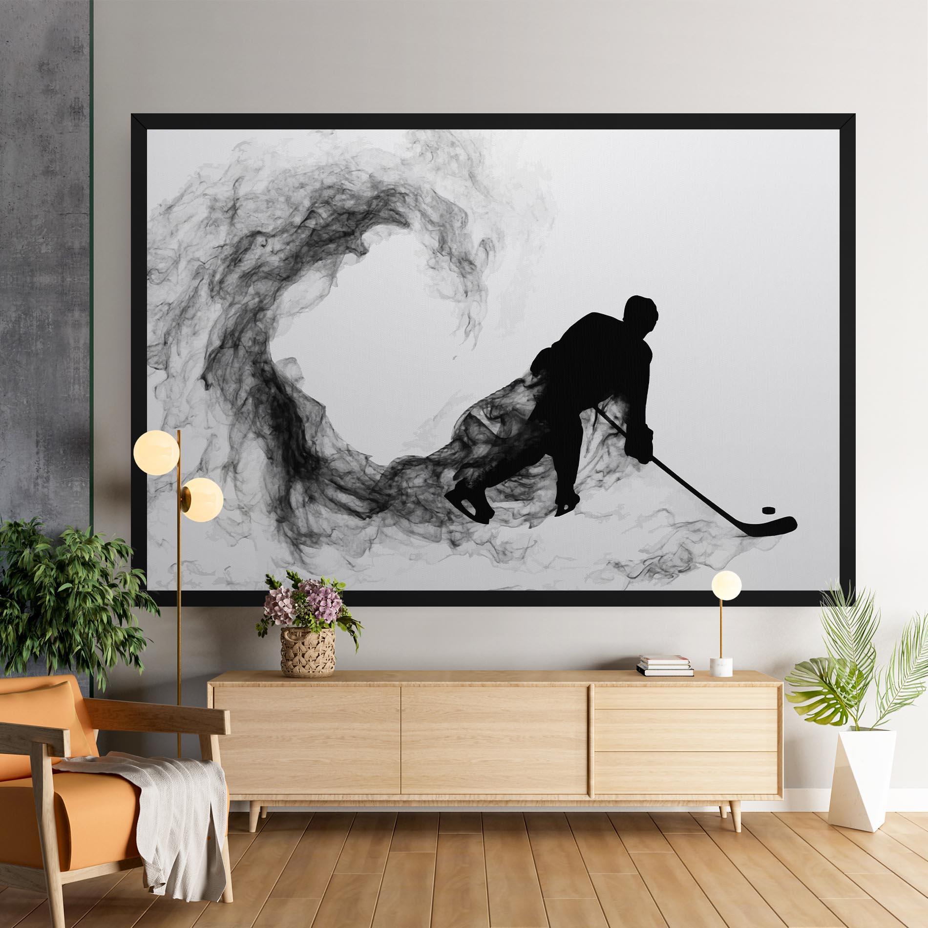 Leinwandbild Hockey Smoke mockup 9