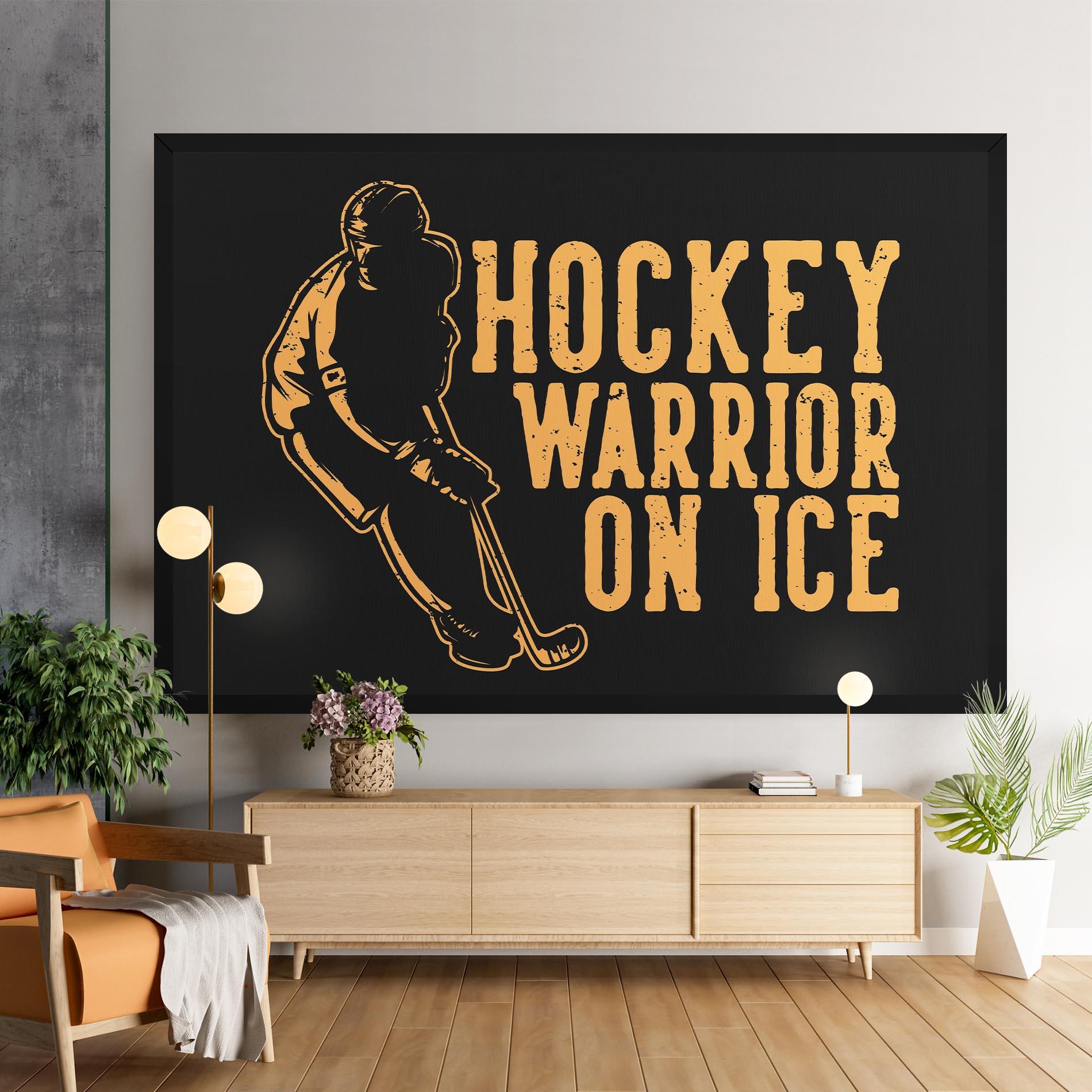 Leinwandbild Hockey Worrior mockup 9