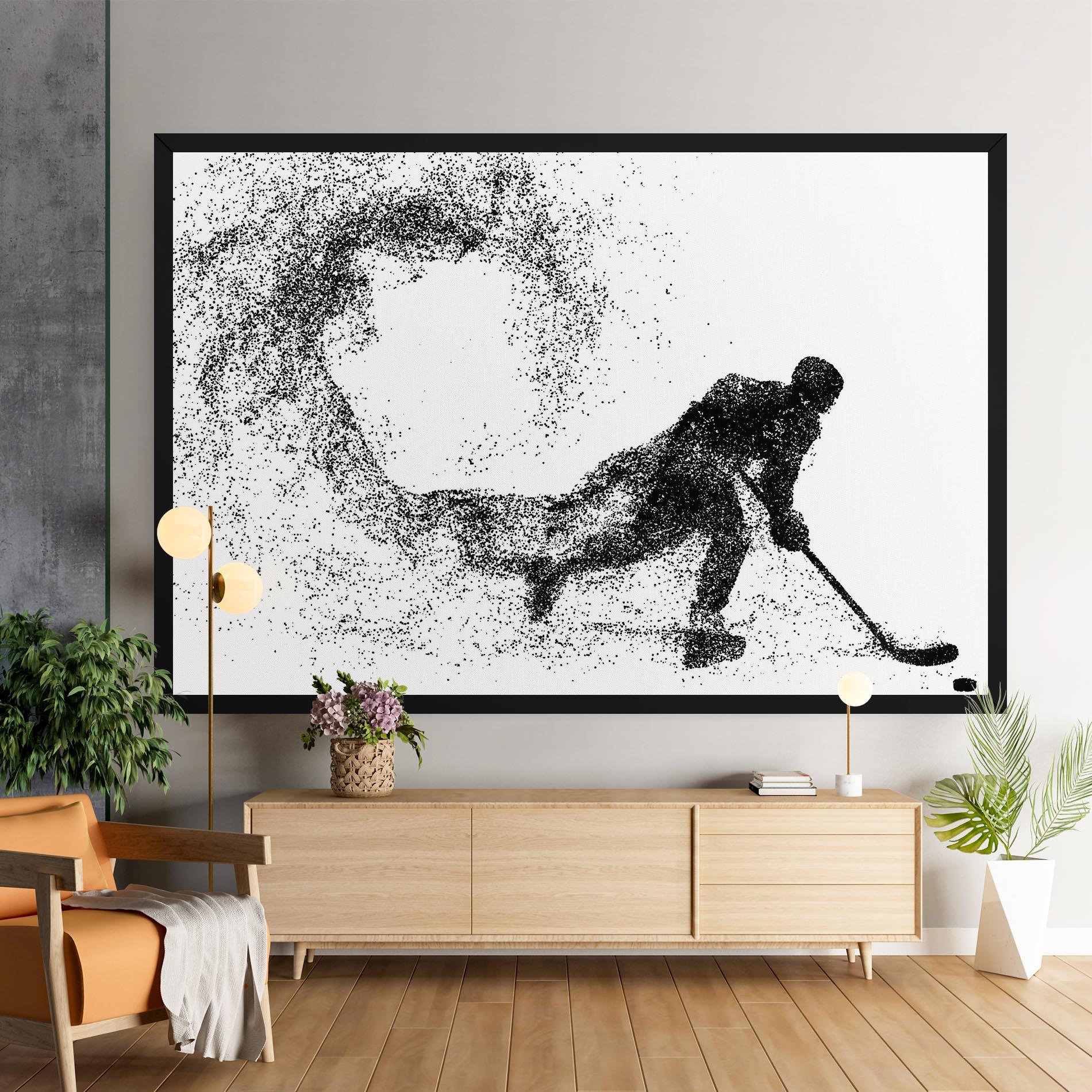 Leinwandbild Playing Hockey mockup 9