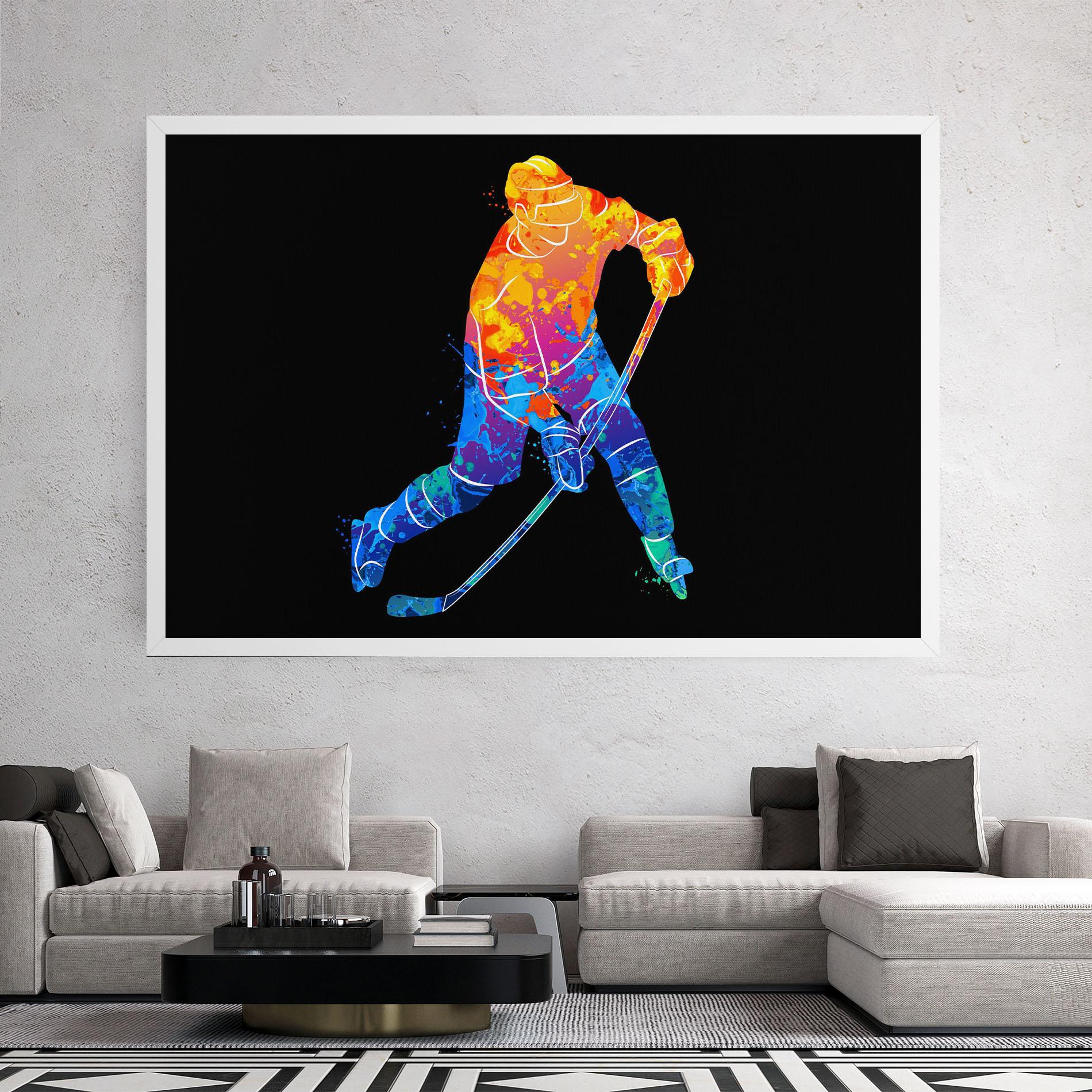 Leinwandbild Color Mix Hockey mockup 2