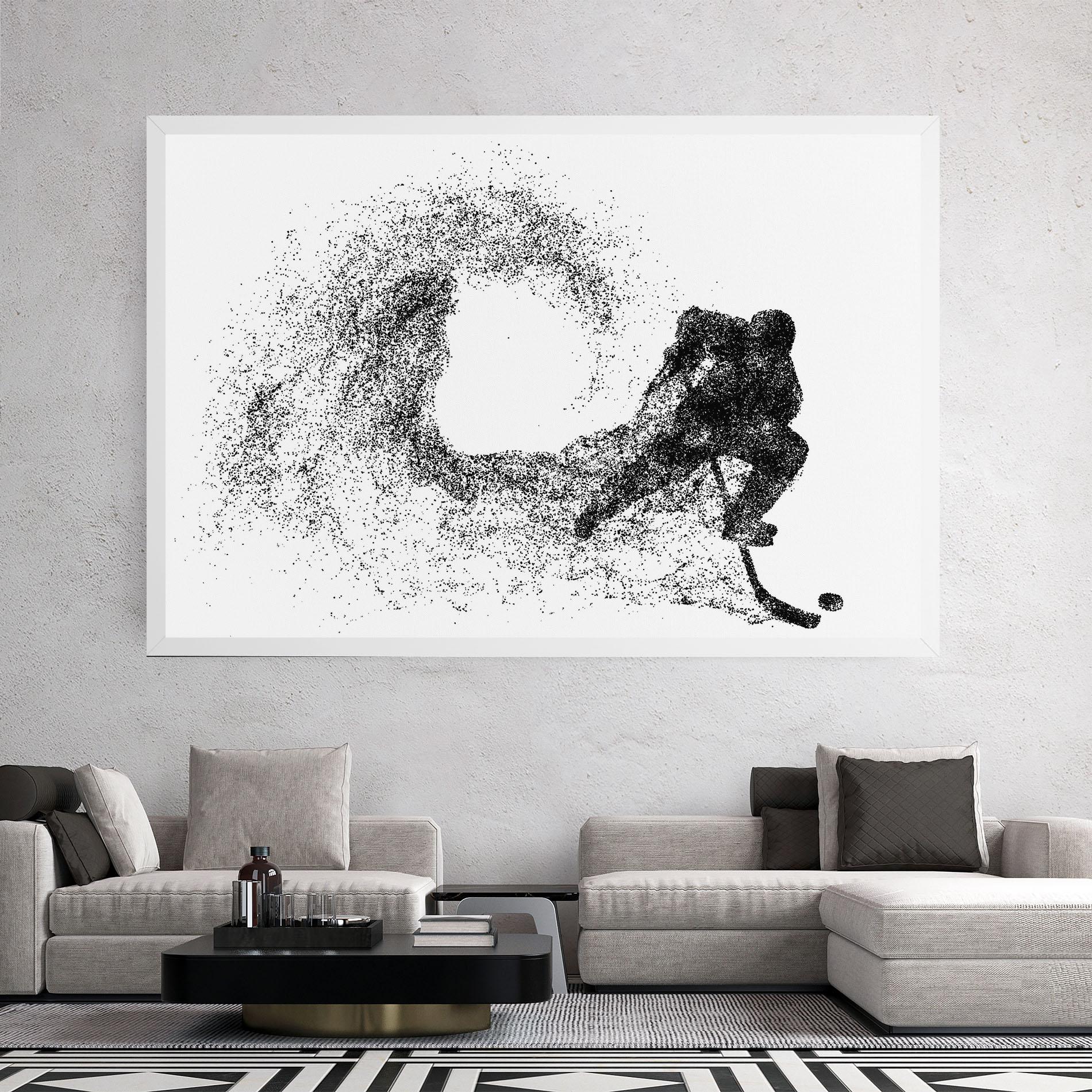Leinwandbild Hockey Playing mockup 2