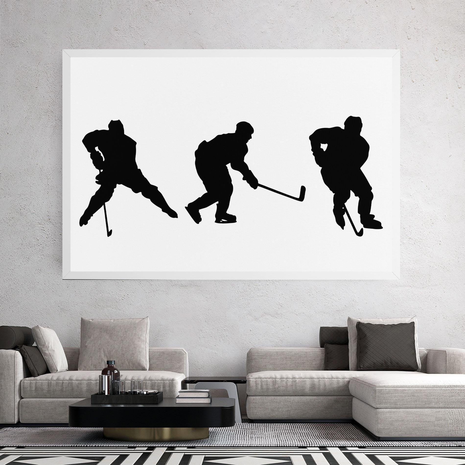 Leinwandbild Hockey Pose mockup 2